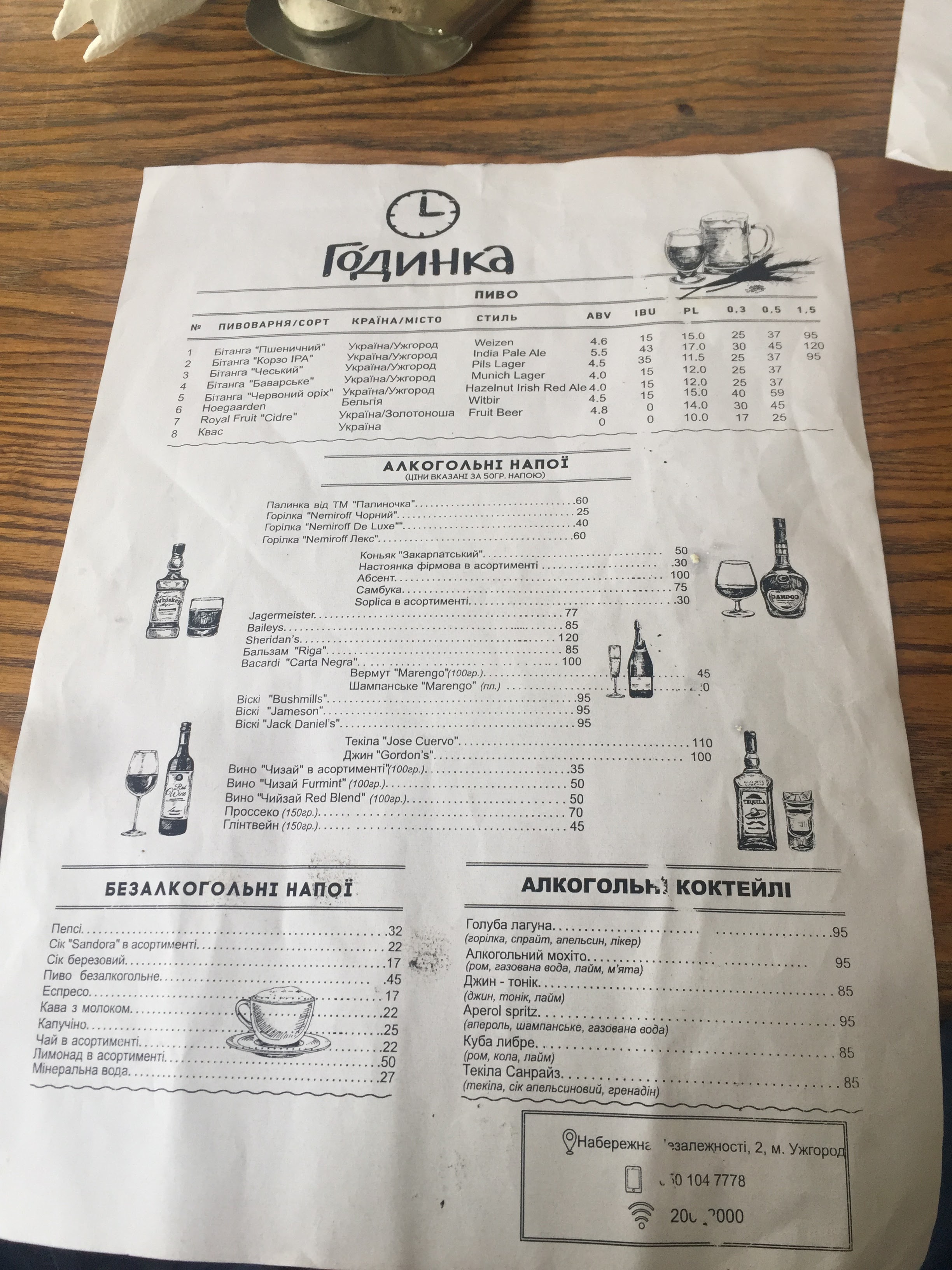 Hodynka menu 11