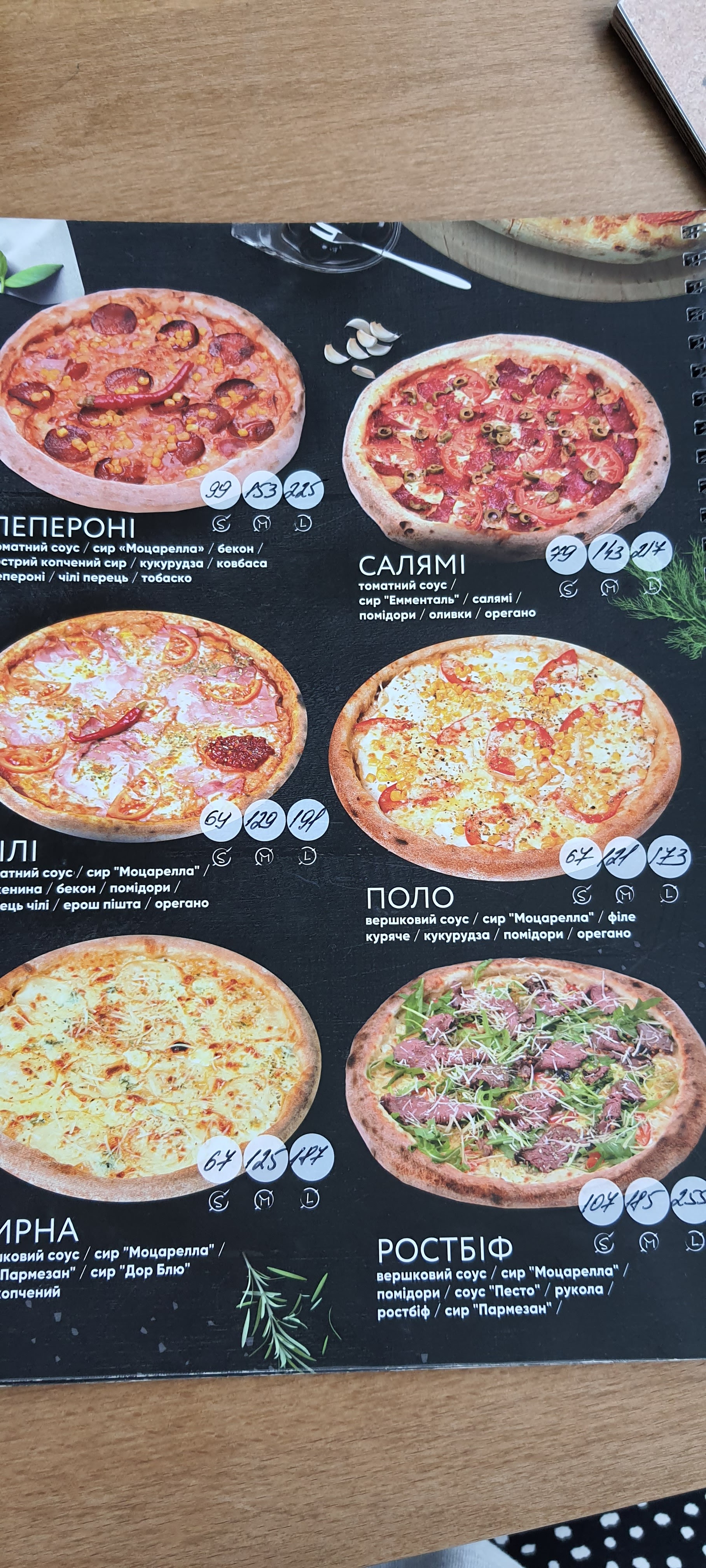Сhili Pizza menu 10