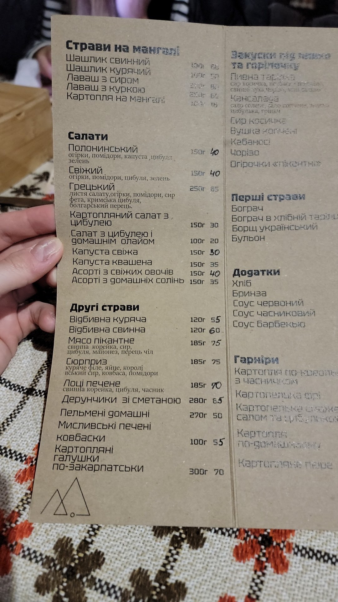 Forest House menu 4