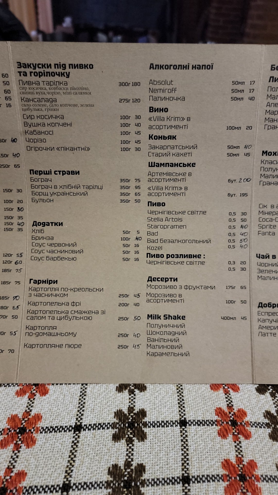 Forest House menu 6