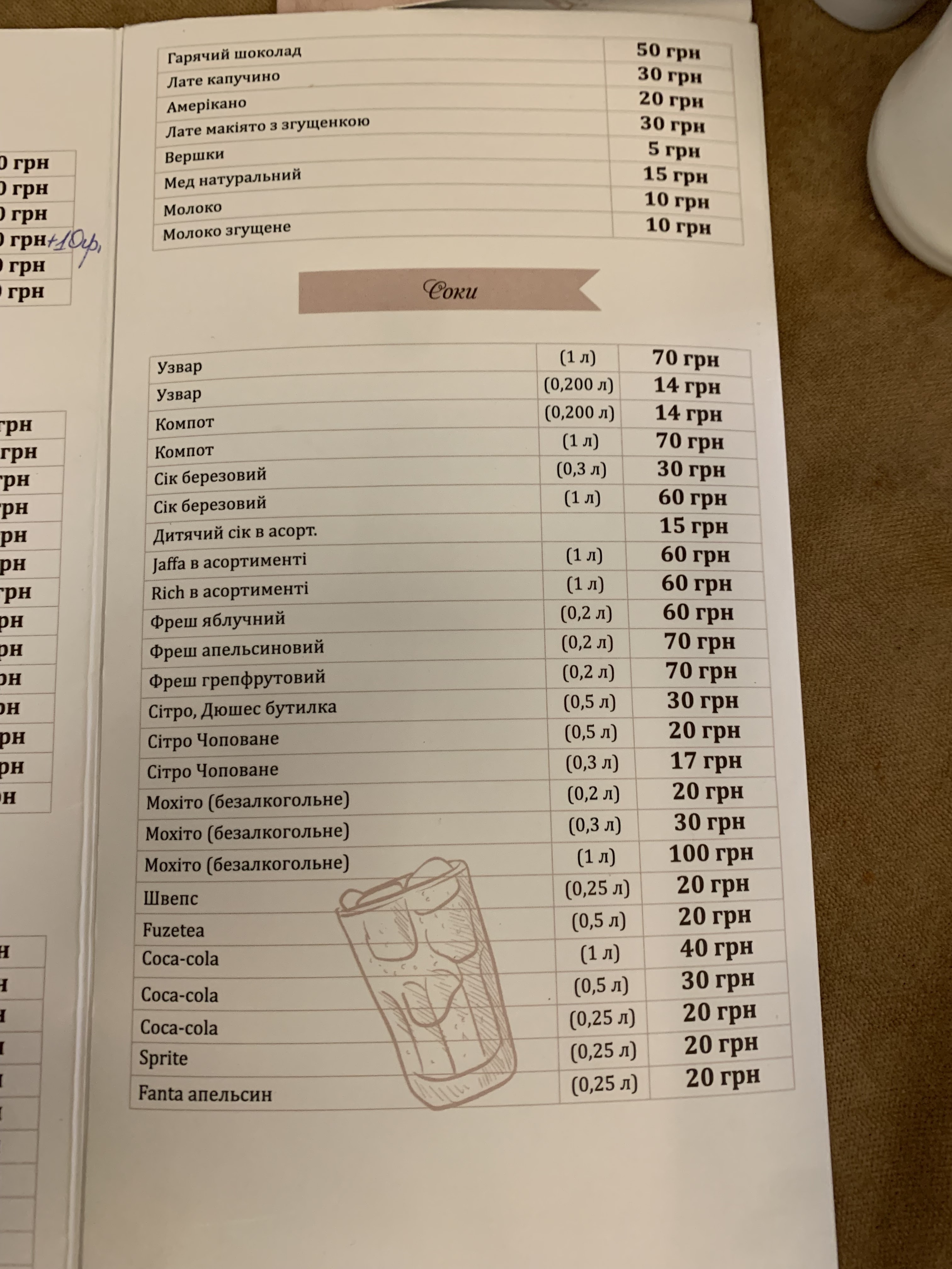 Harvester Caucasian cuisine menu 4