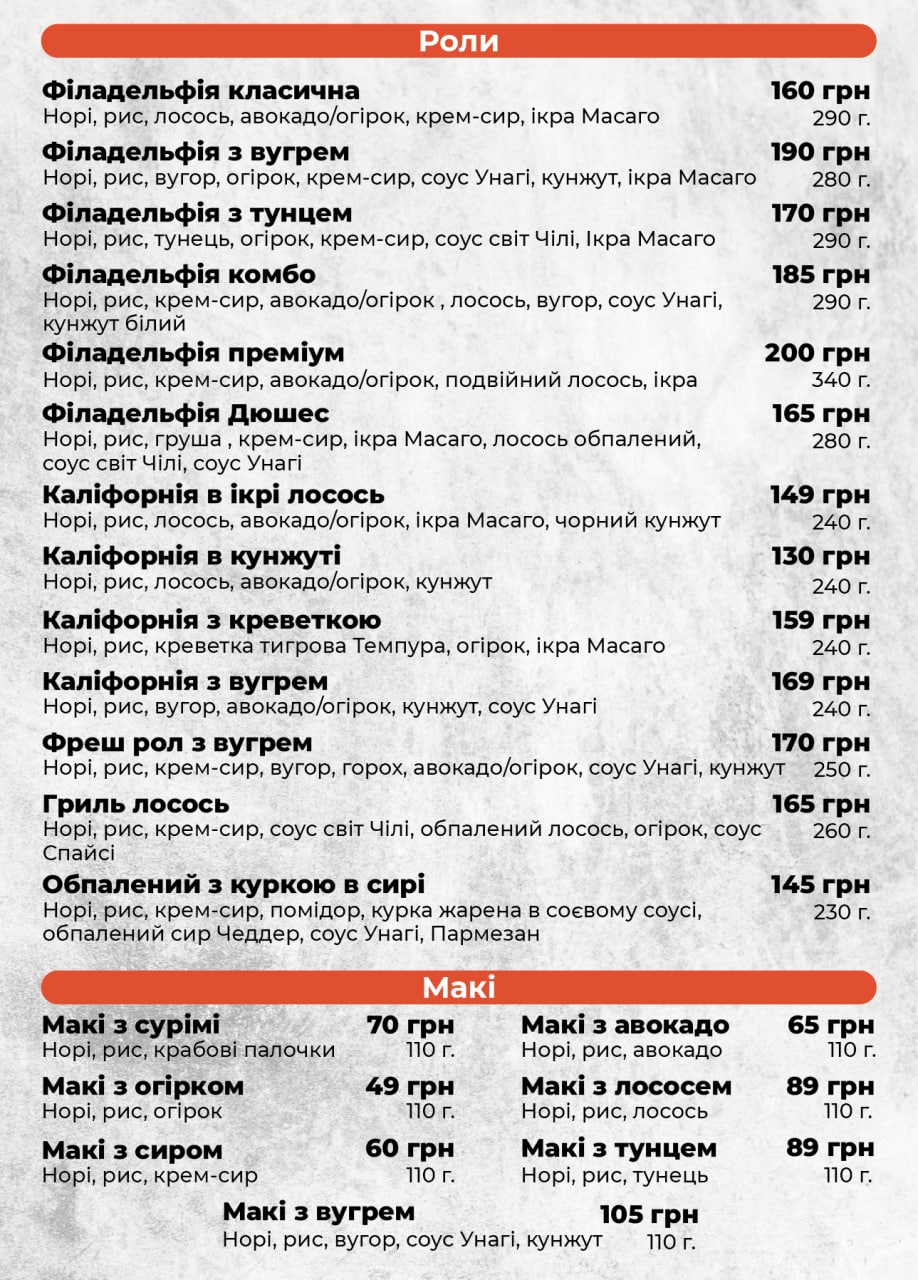 Sushi Best Room menu 5