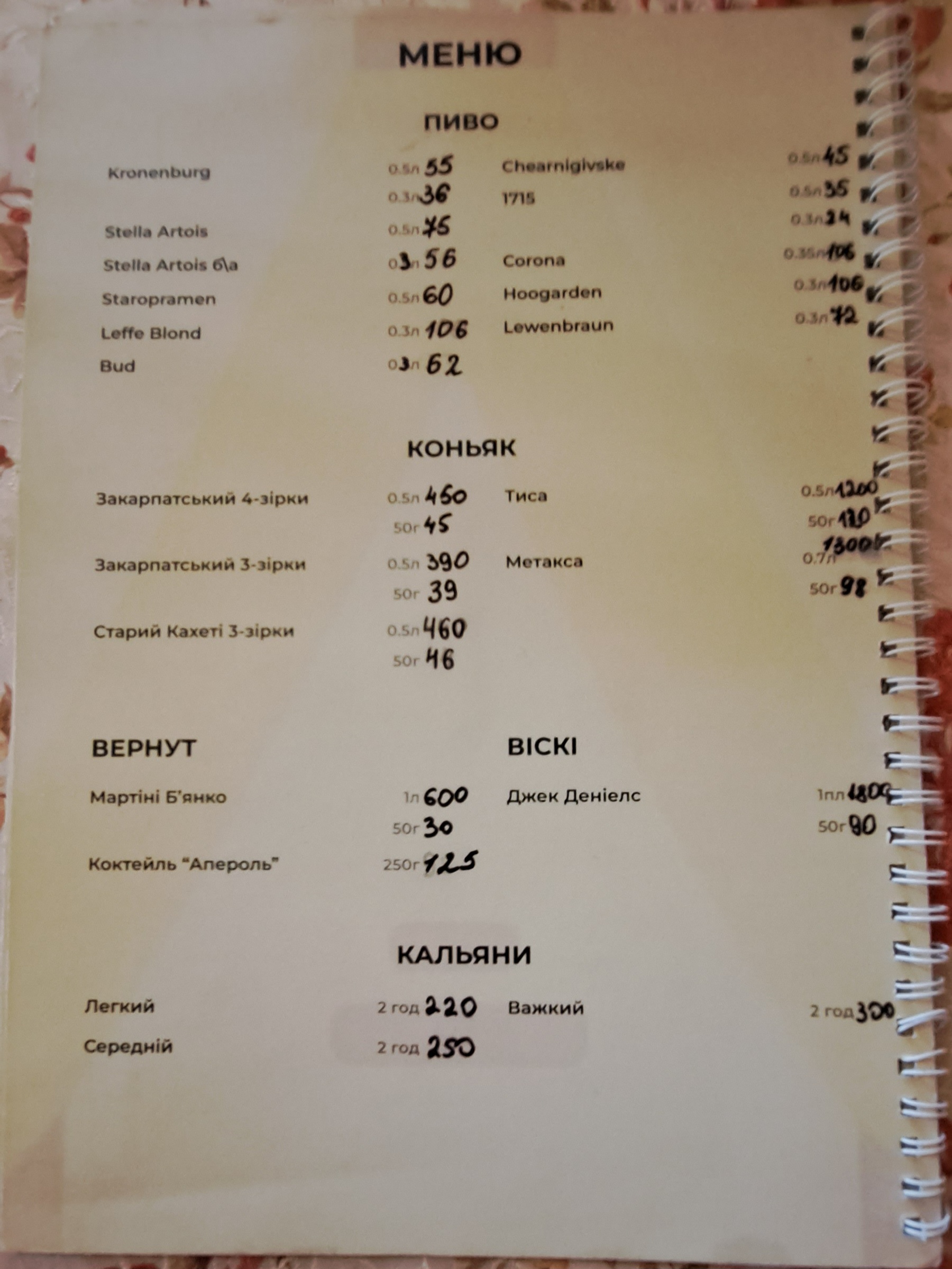 Restoran Vulyk menu 7