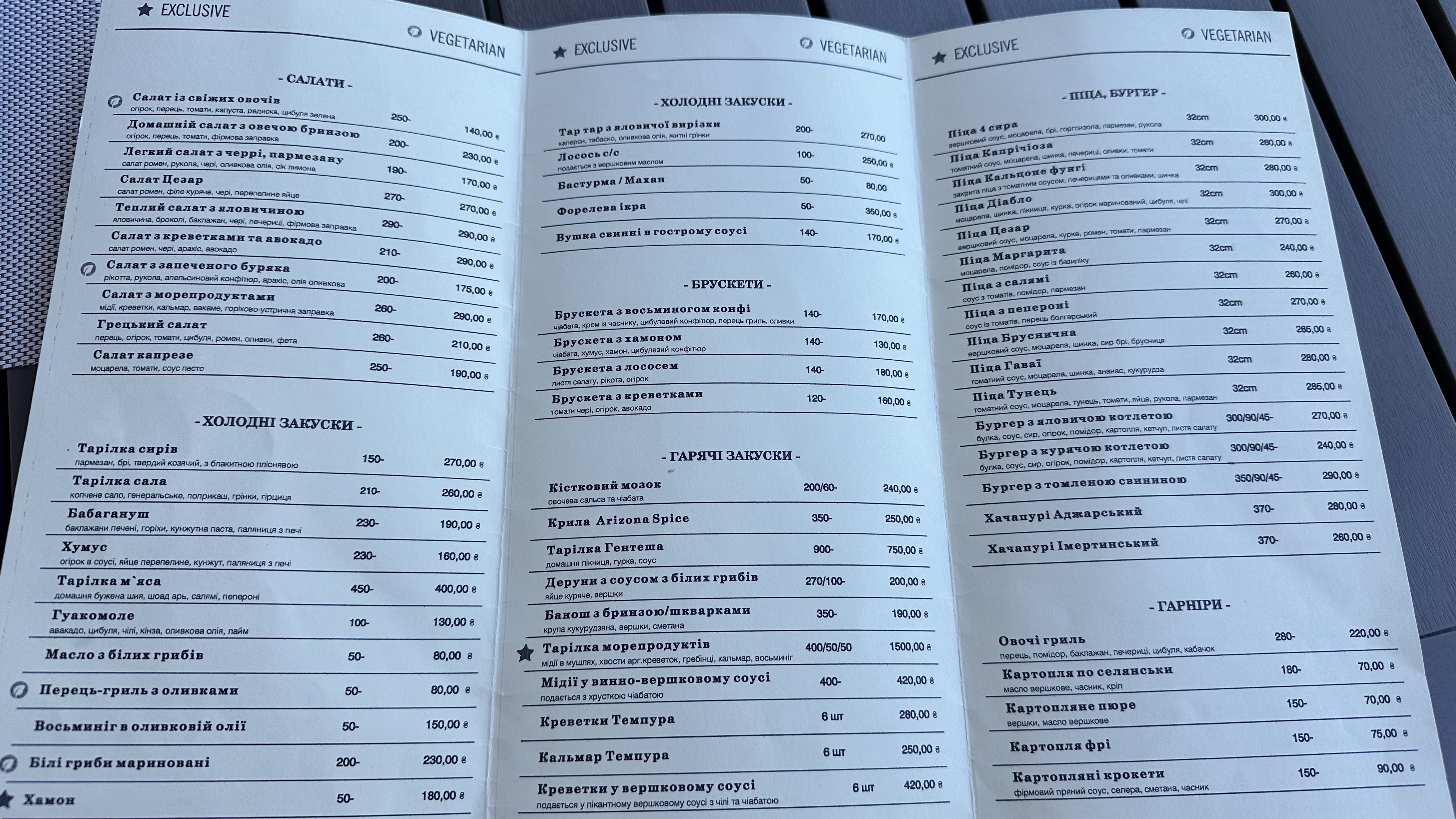 Chefs Restaurante menu 2