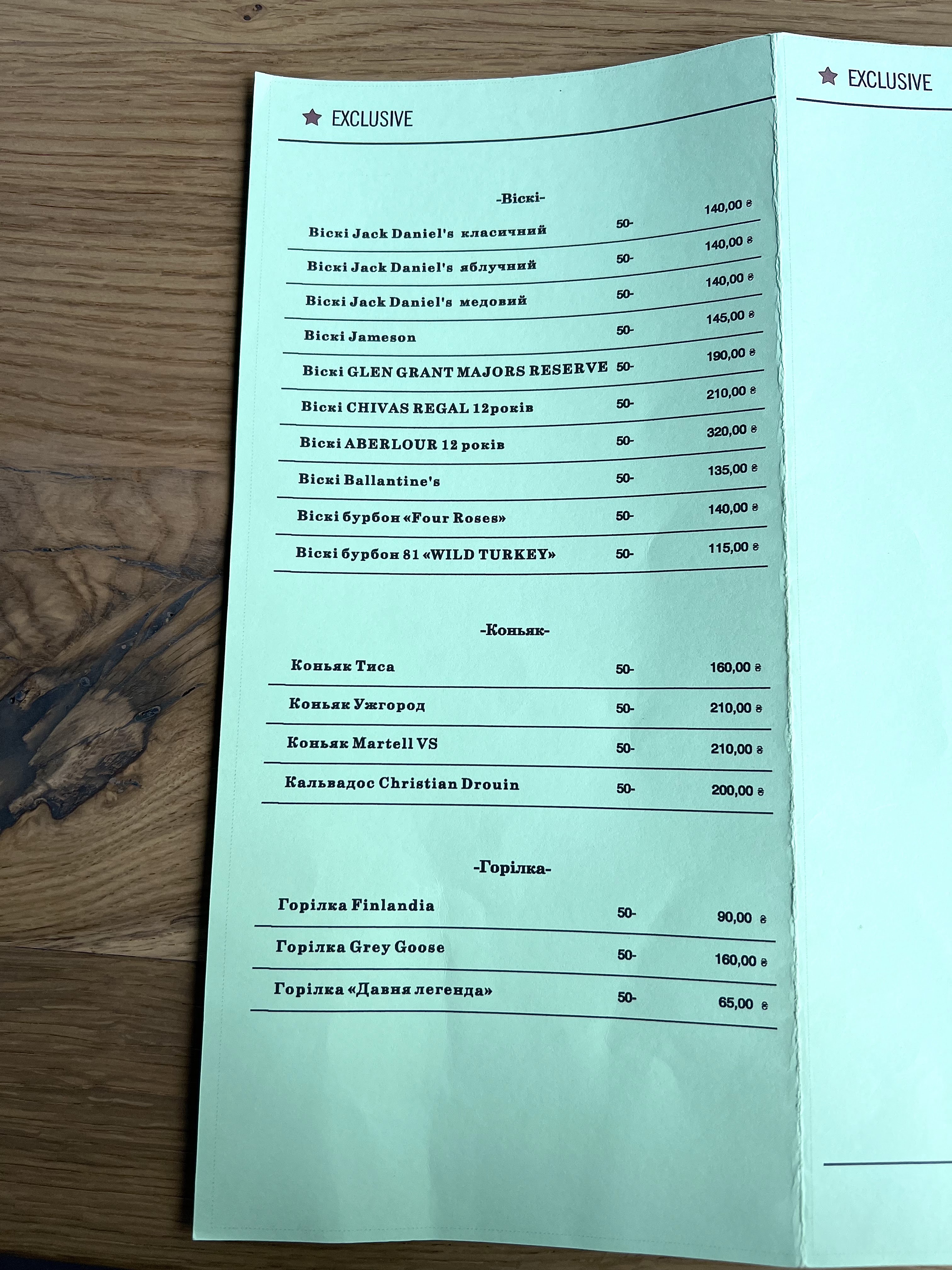 Chefs Restaurante menu 6