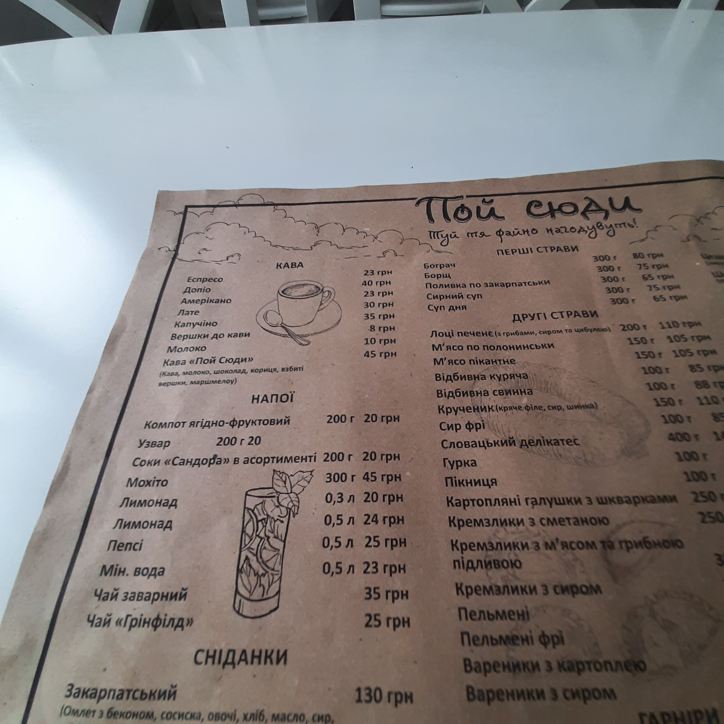 Poy Syudy menu 1