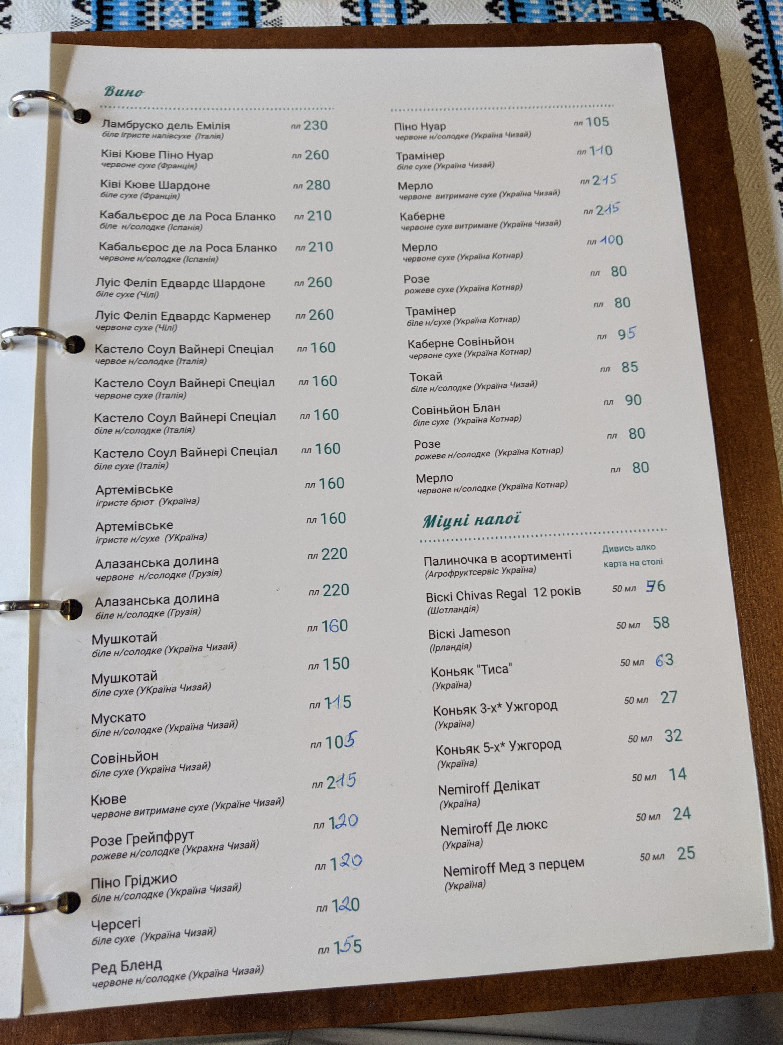 Baranovo menu 11