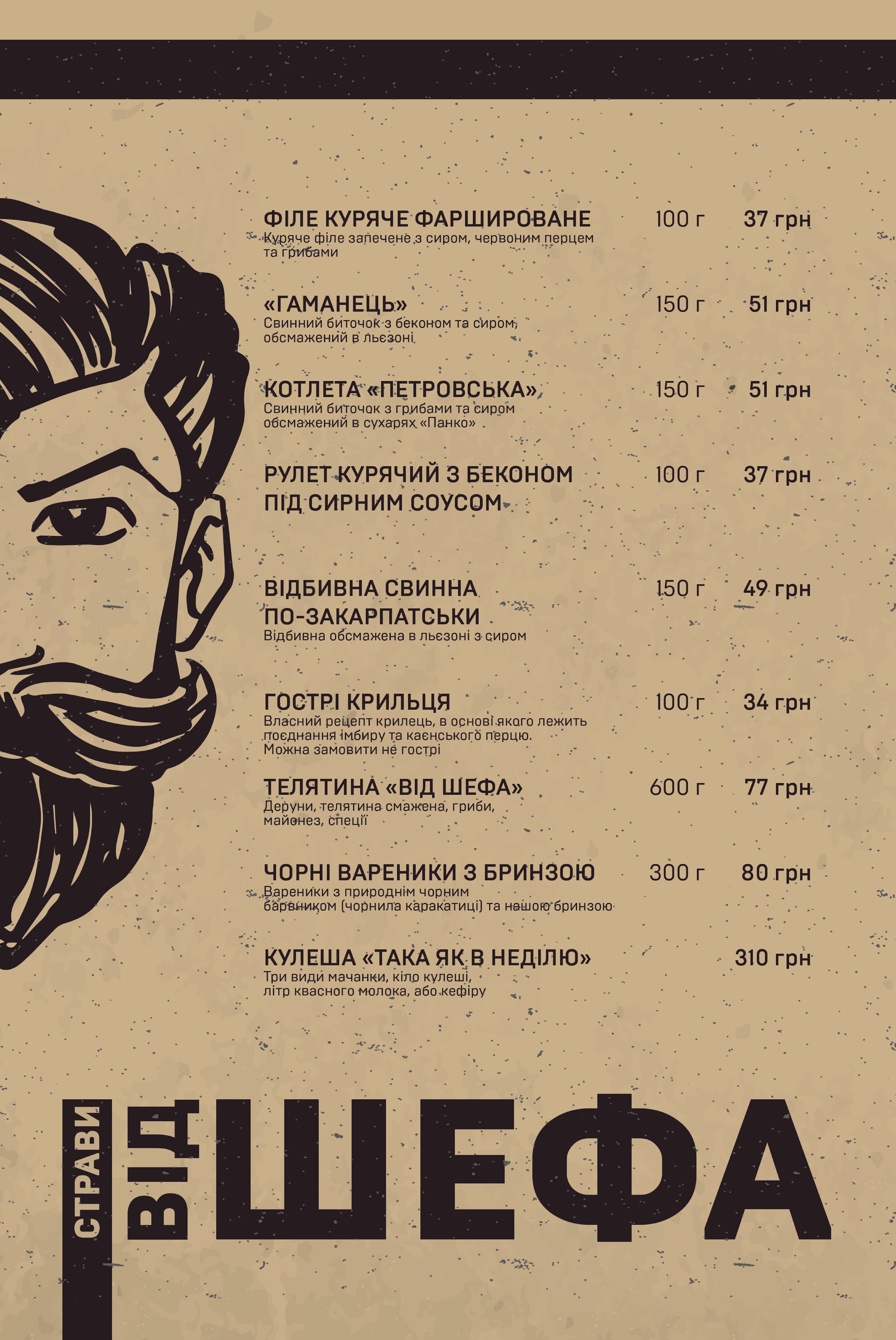 Ресторан Європа menu 1