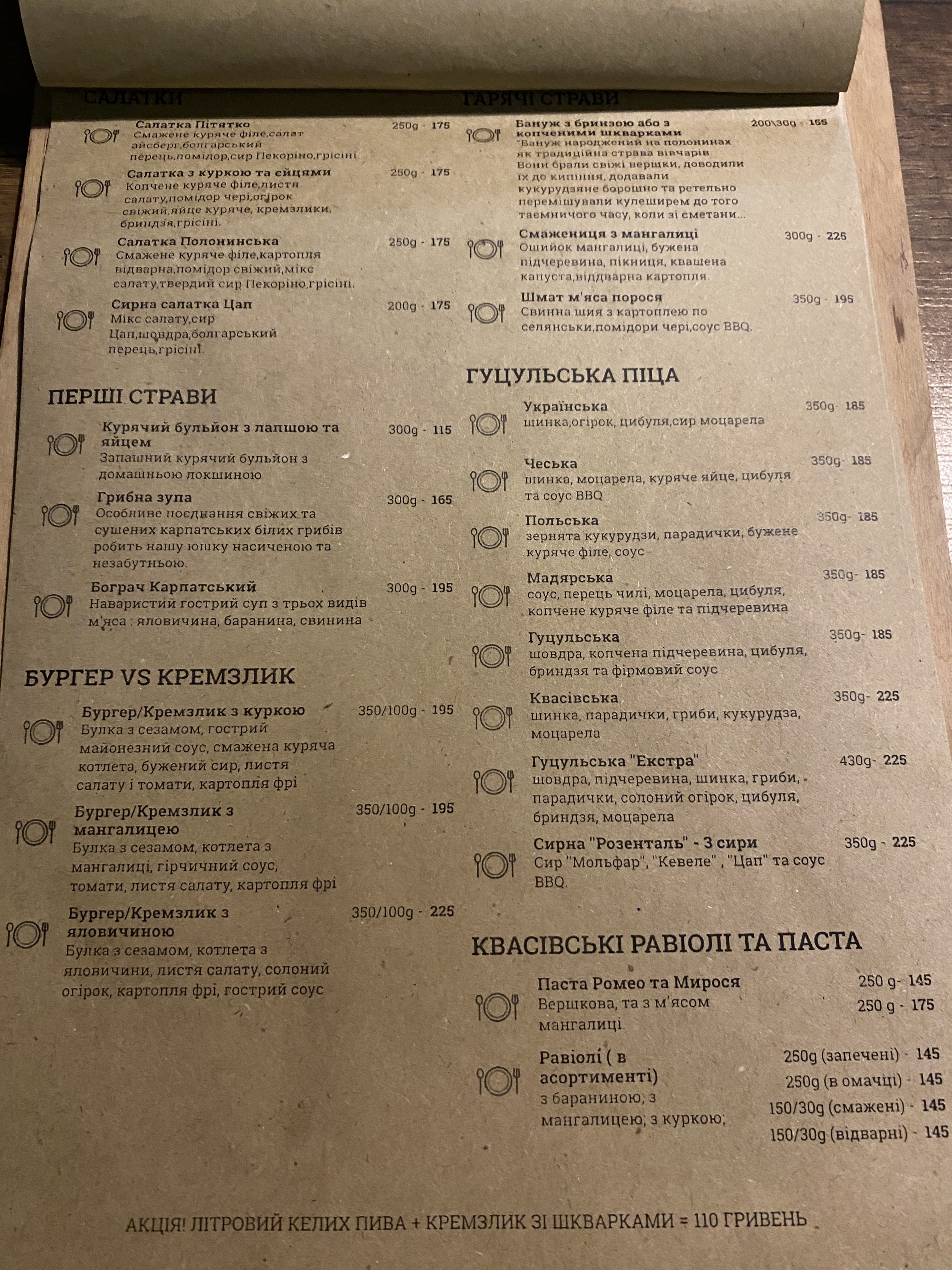 Кремзлик. Готель - Хостел - та й Кафе menu 2