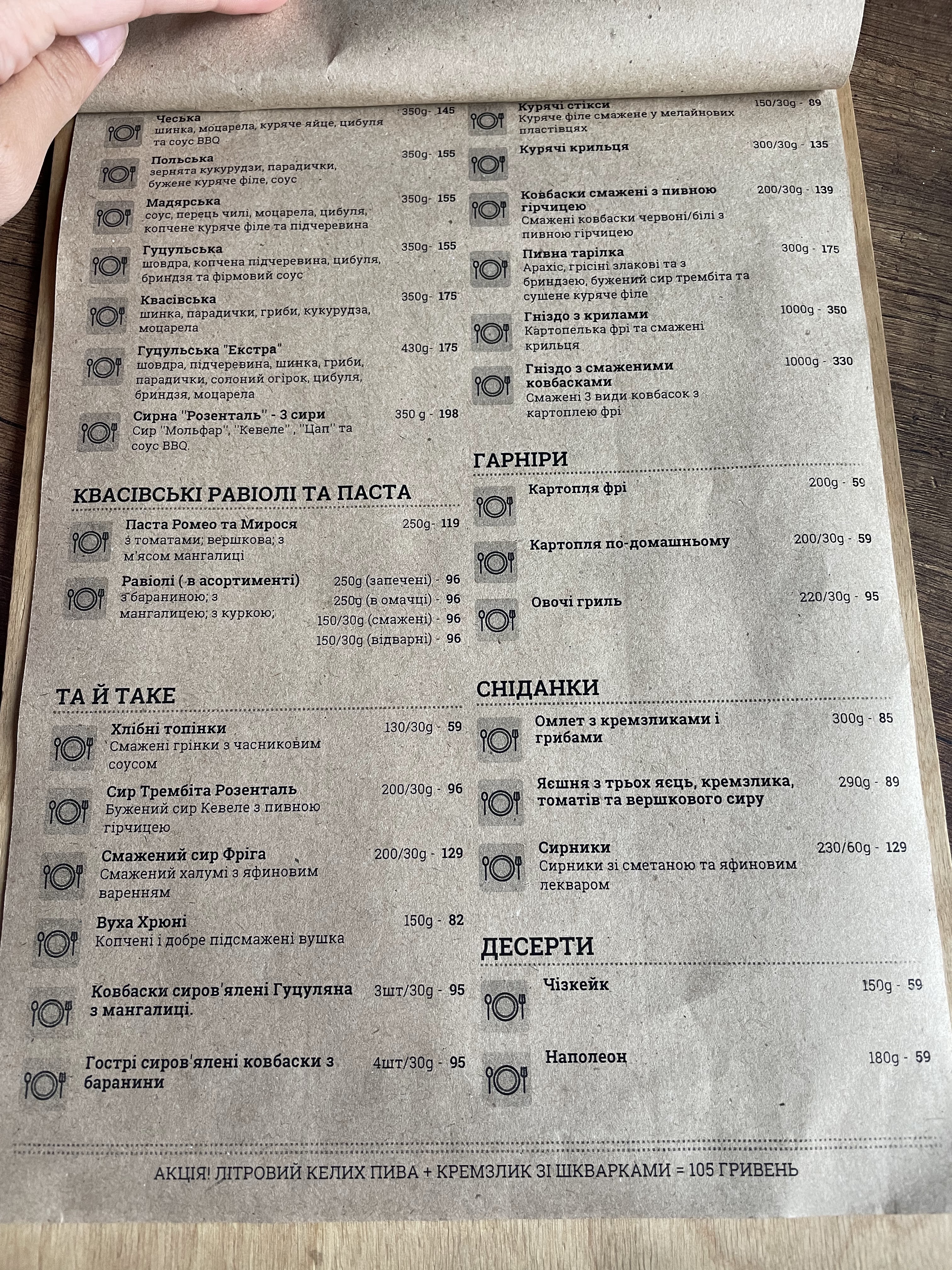 Кремзлик. Готель - Хостел - та й Кафе menu 6