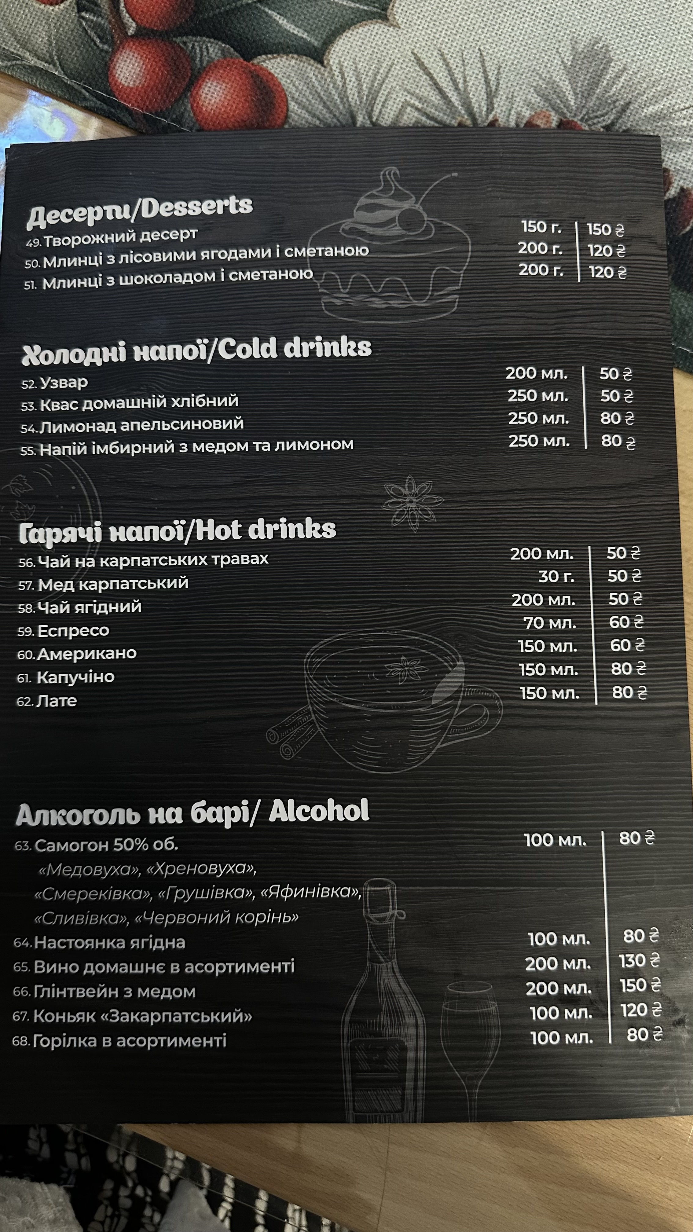 Колиба “Гарячий Гуцул” menu 6