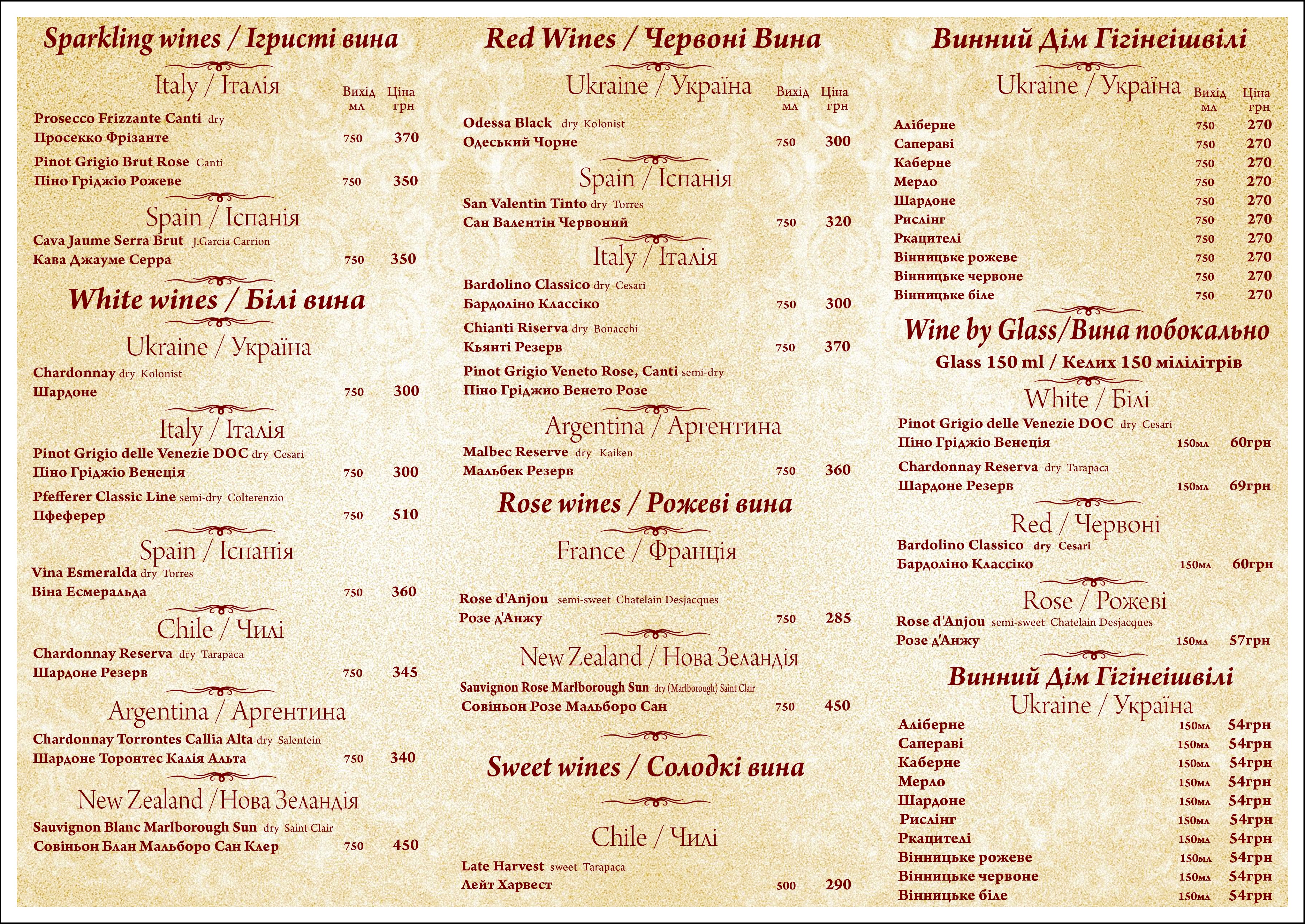 Polisyanka menu 8