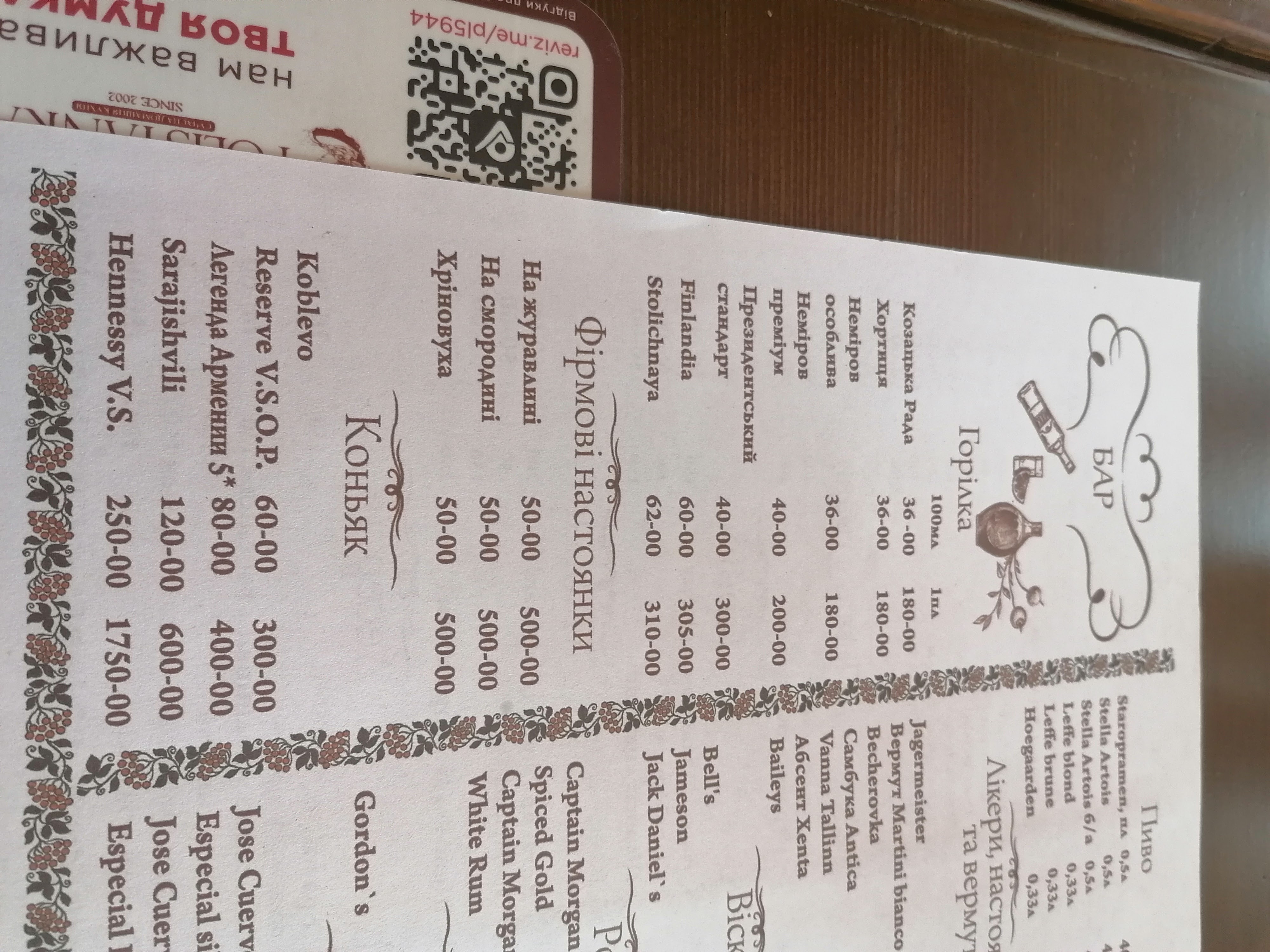 Polisyanka menu 12