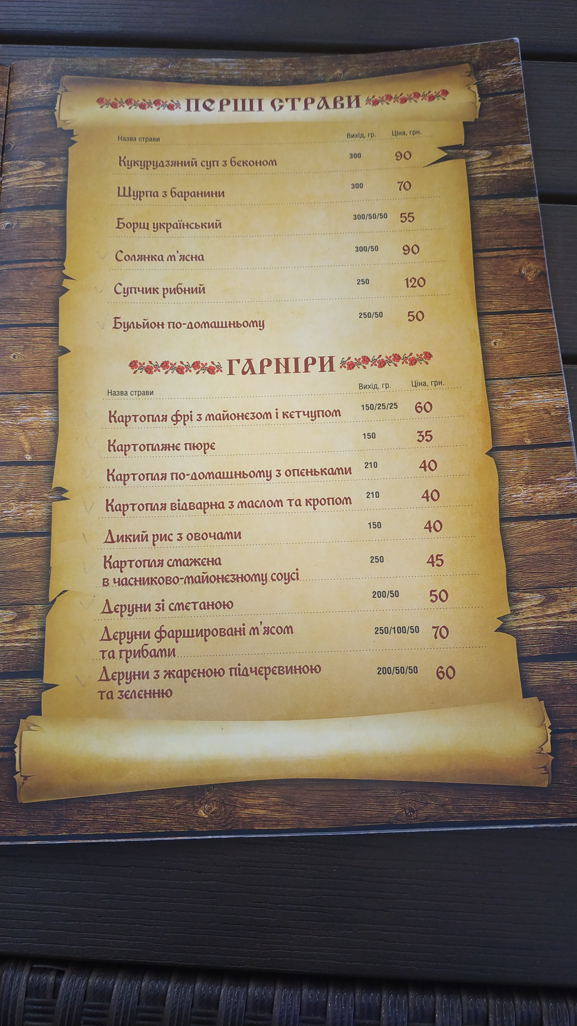Coffee in Karapyshah menu 4