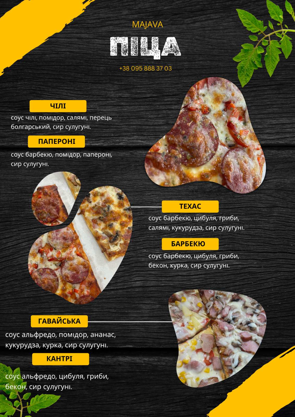 Majava menu 1