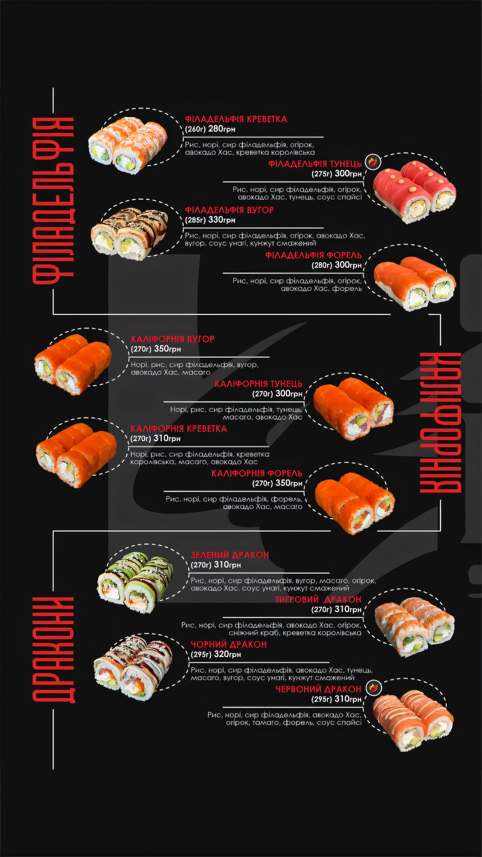 Sushi Mafia menu 3