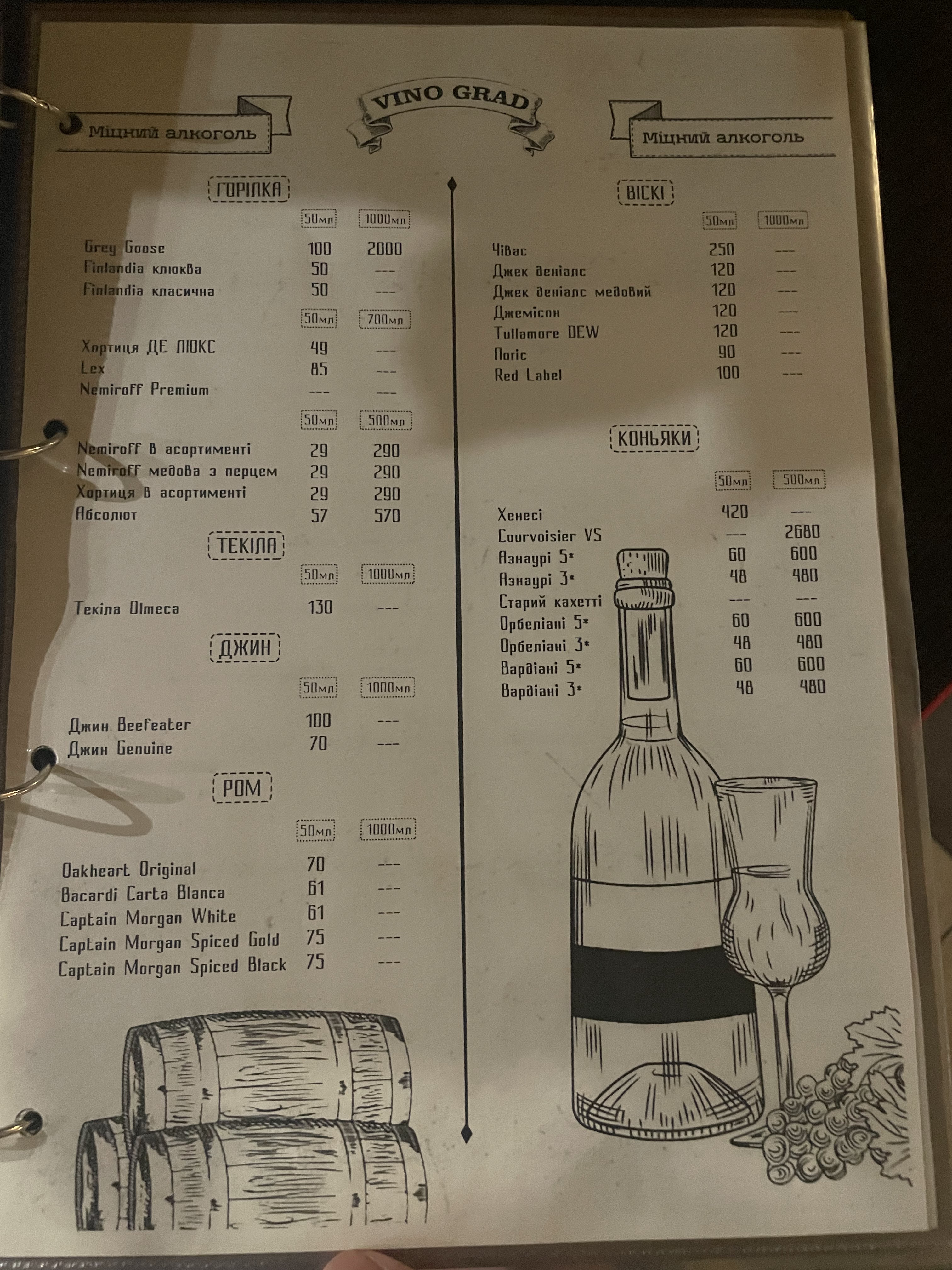 VinoGrad menu 4