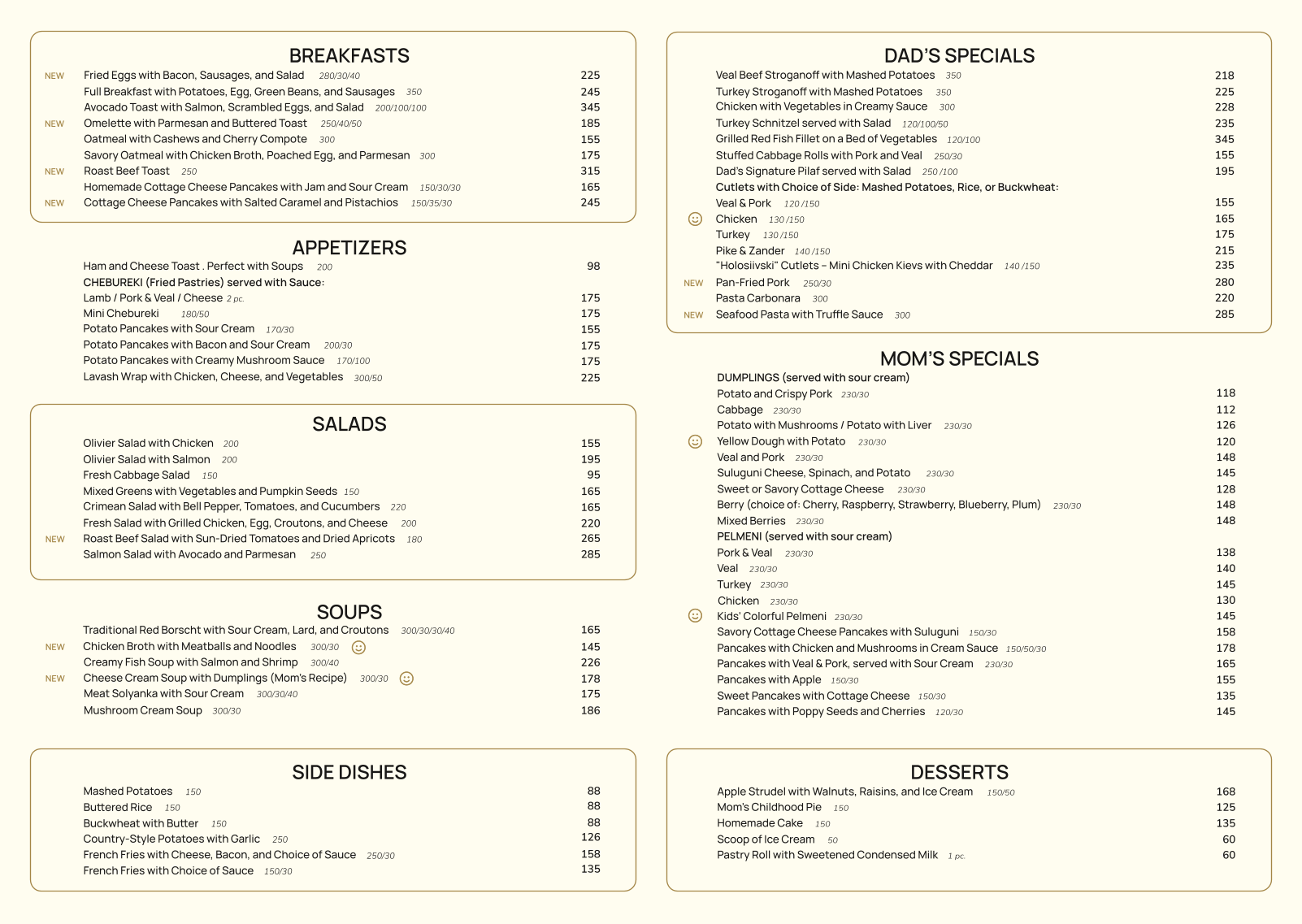 Mama Tato menu 2