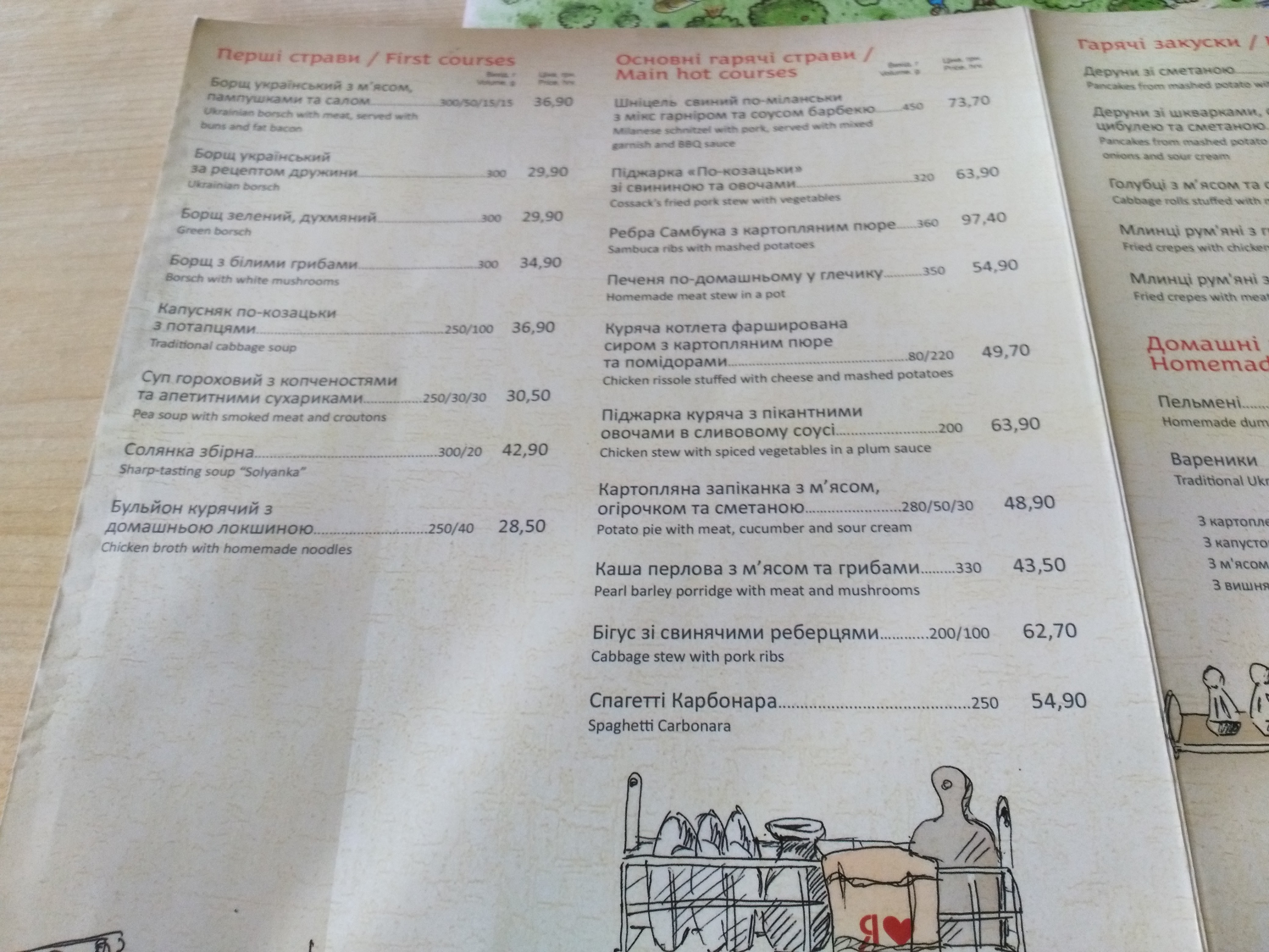 Borshch menu 11