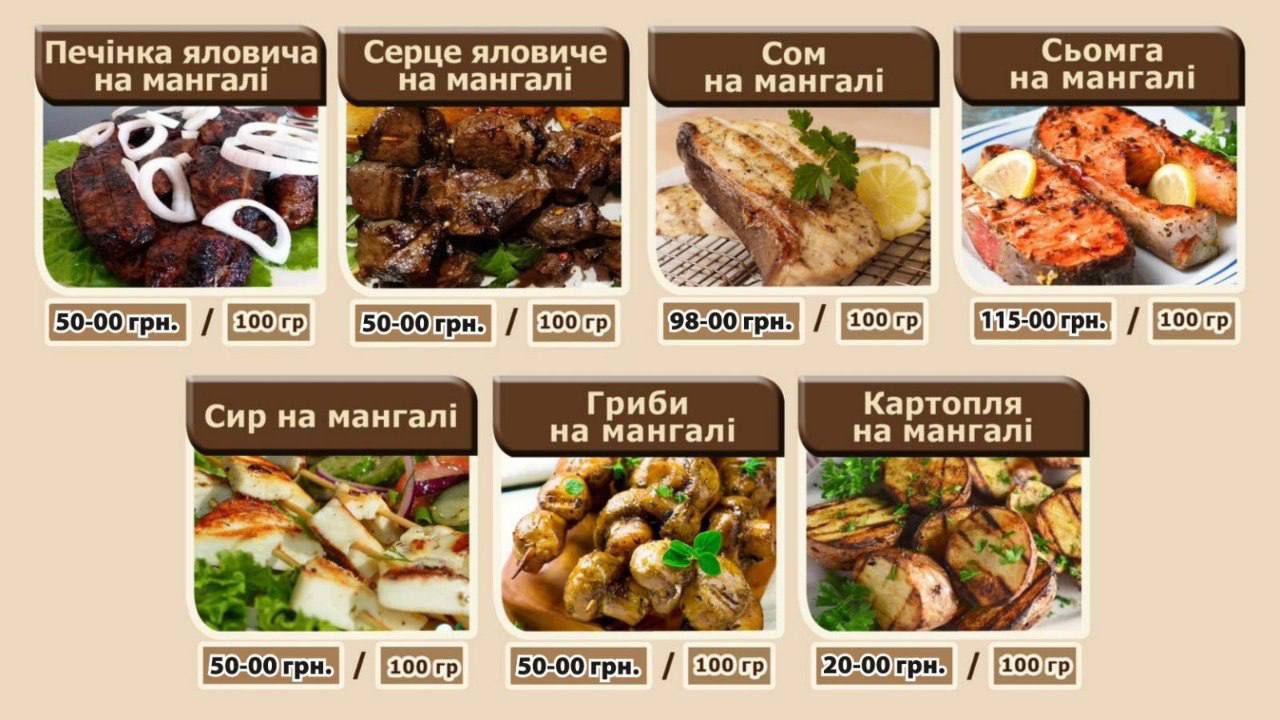 Mangal’s menu 3
