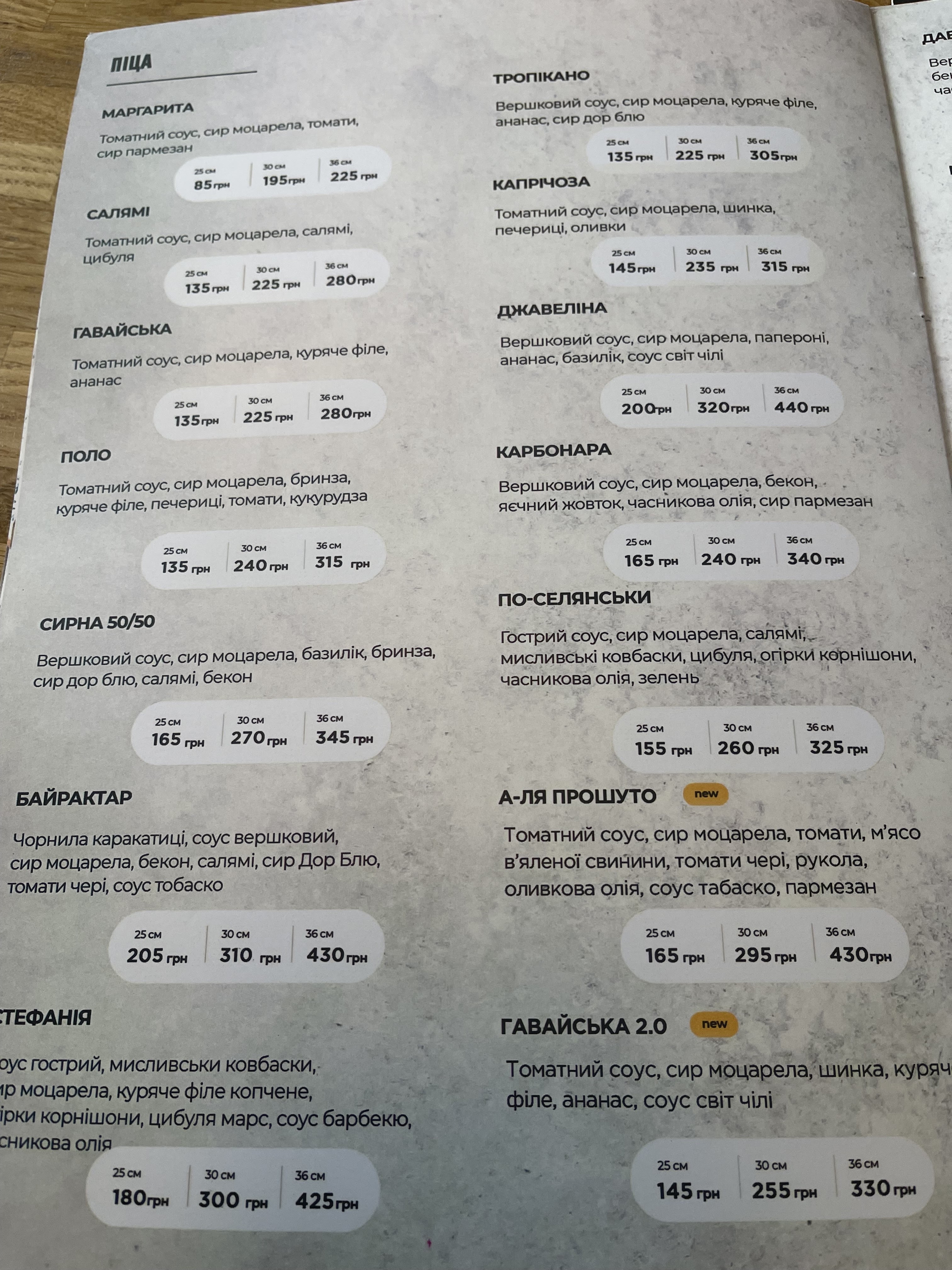 Good Chef menu 10