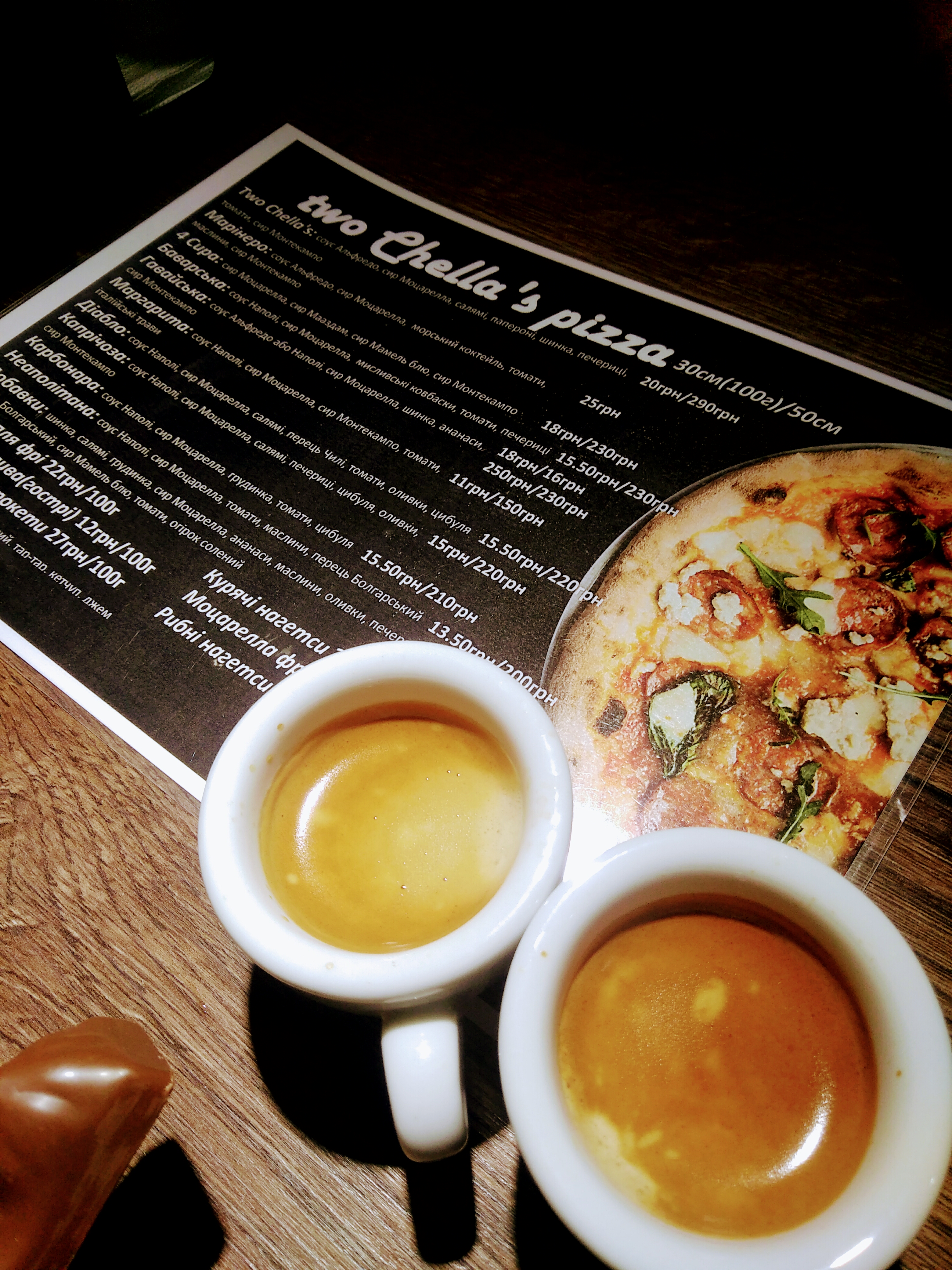 two Chella's Pizza menu 3