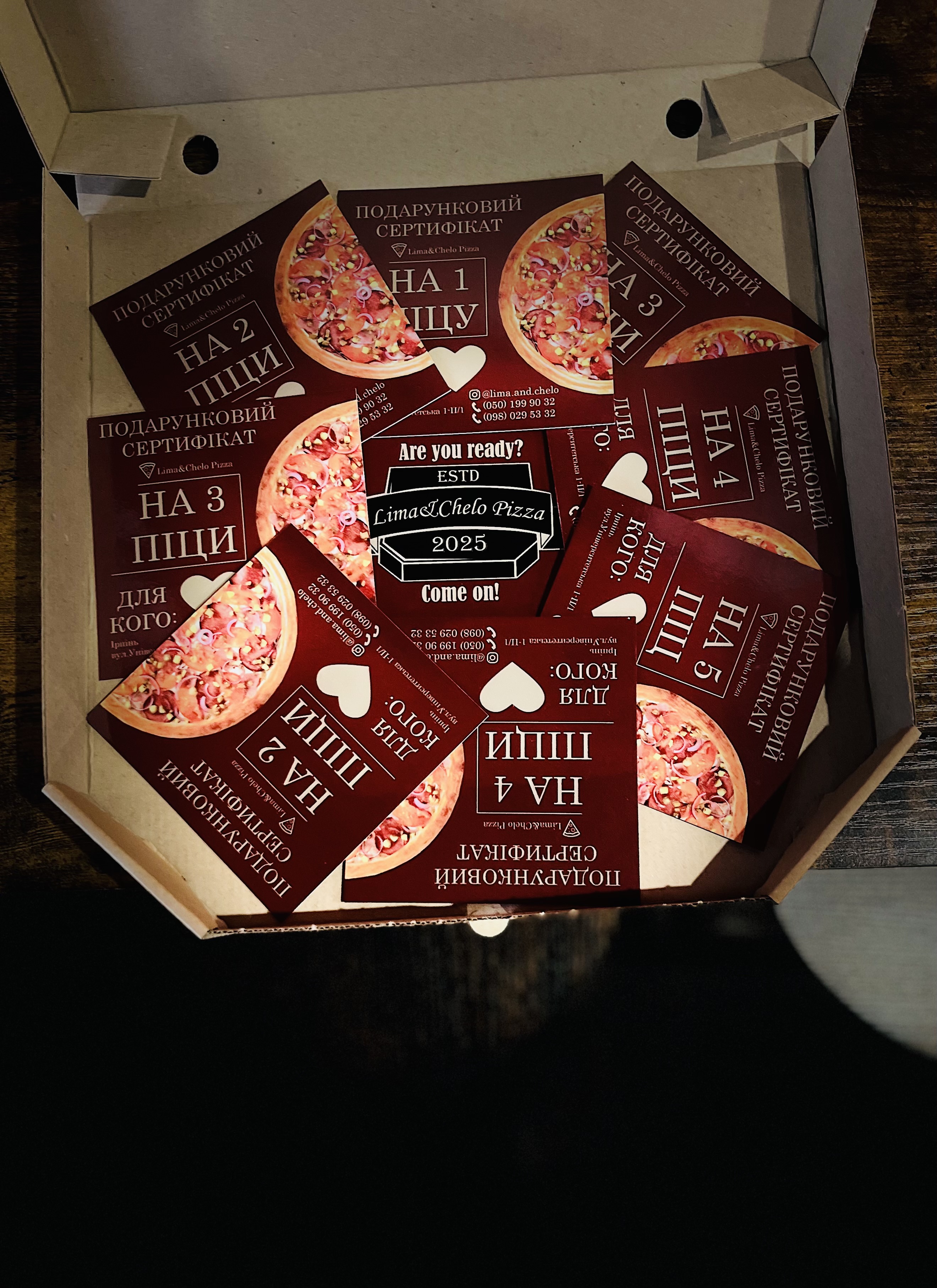 Lima&Chelo Pizza menu 1