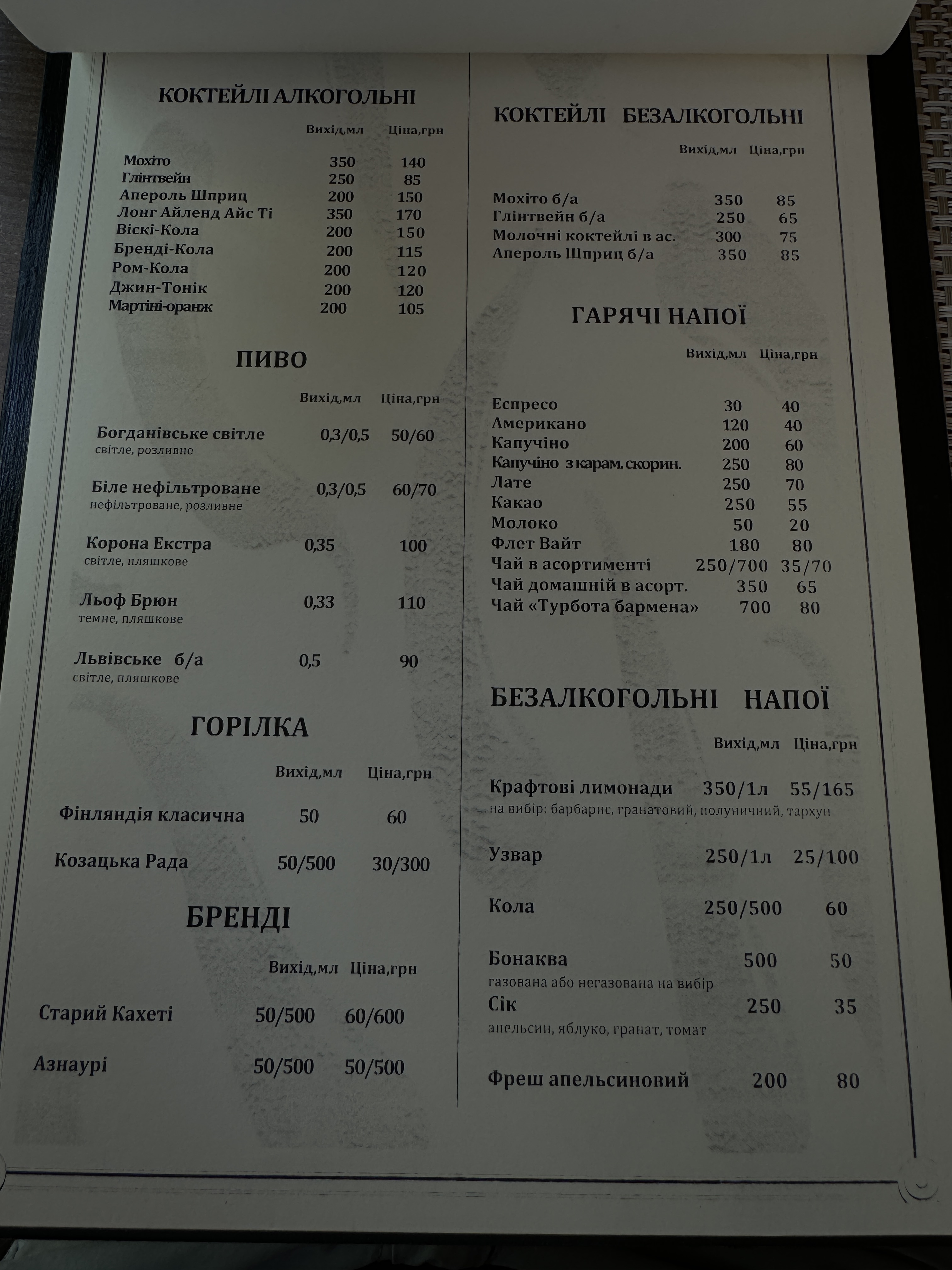 Piri-Piri ресторан європейської кухні з українською душею menu 3