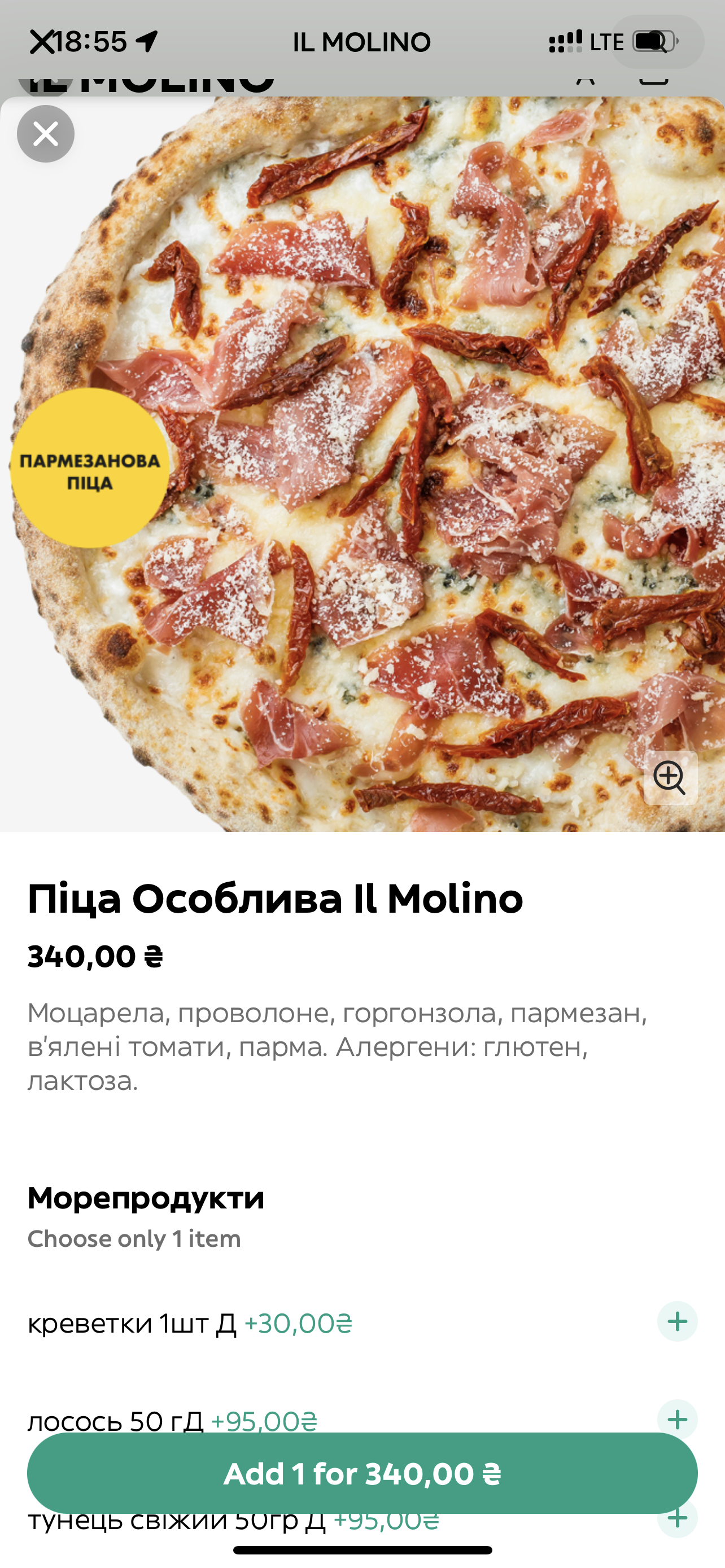 il Molino menu 1