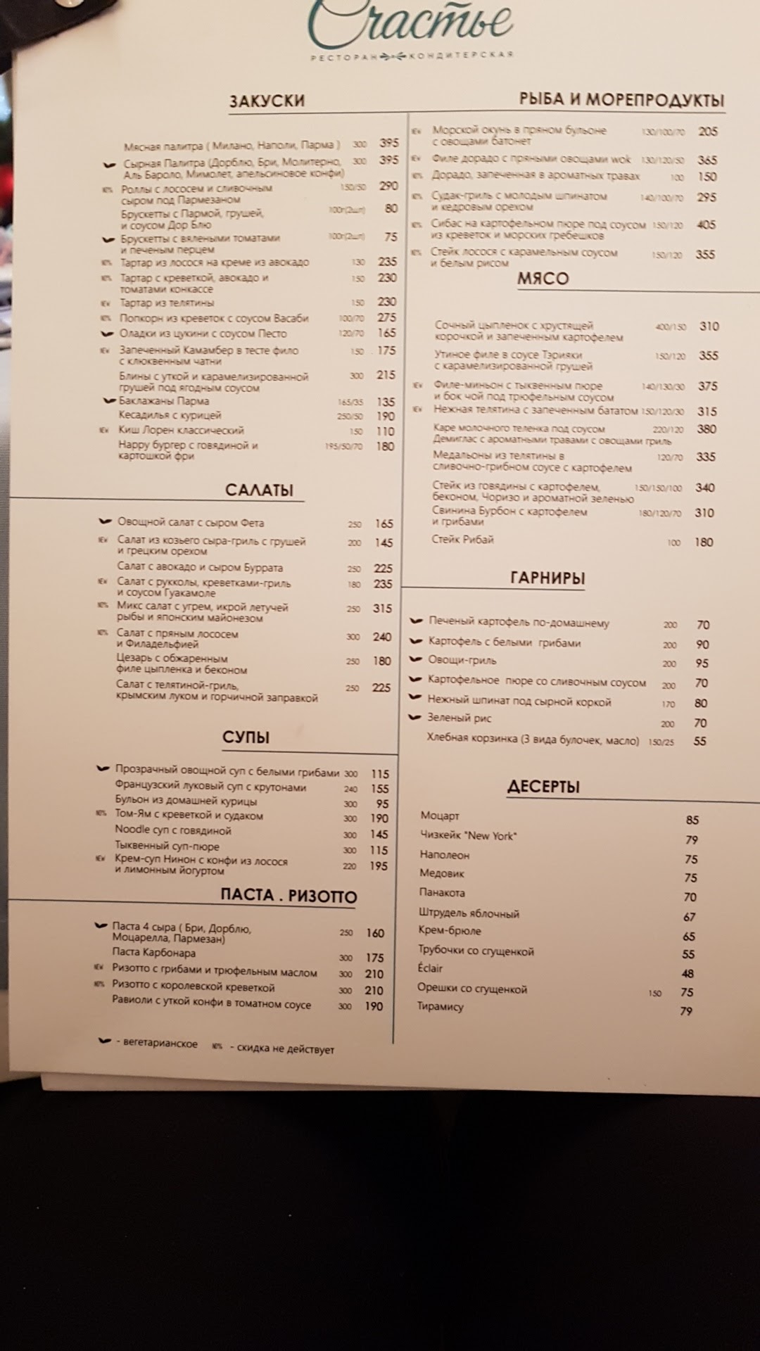 Restaurant confectionery "Happiness" menu 6
