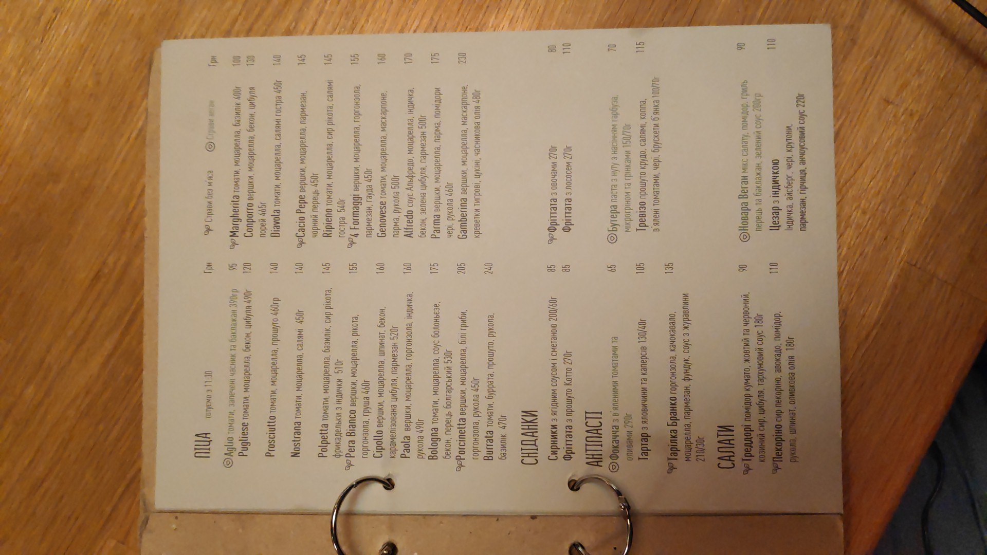 Daterino menu 7