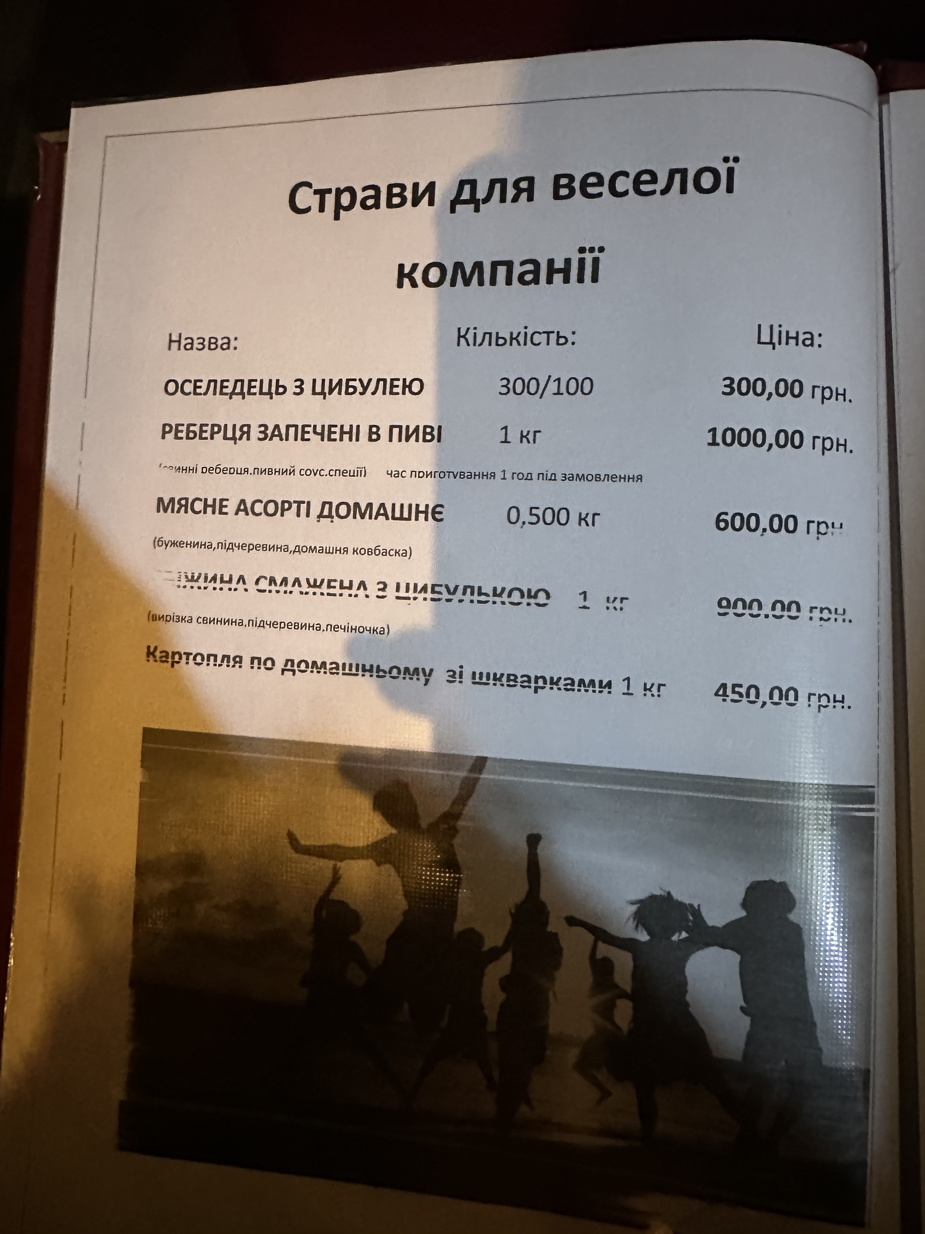 Шинок "ЧарХутір" menu 3