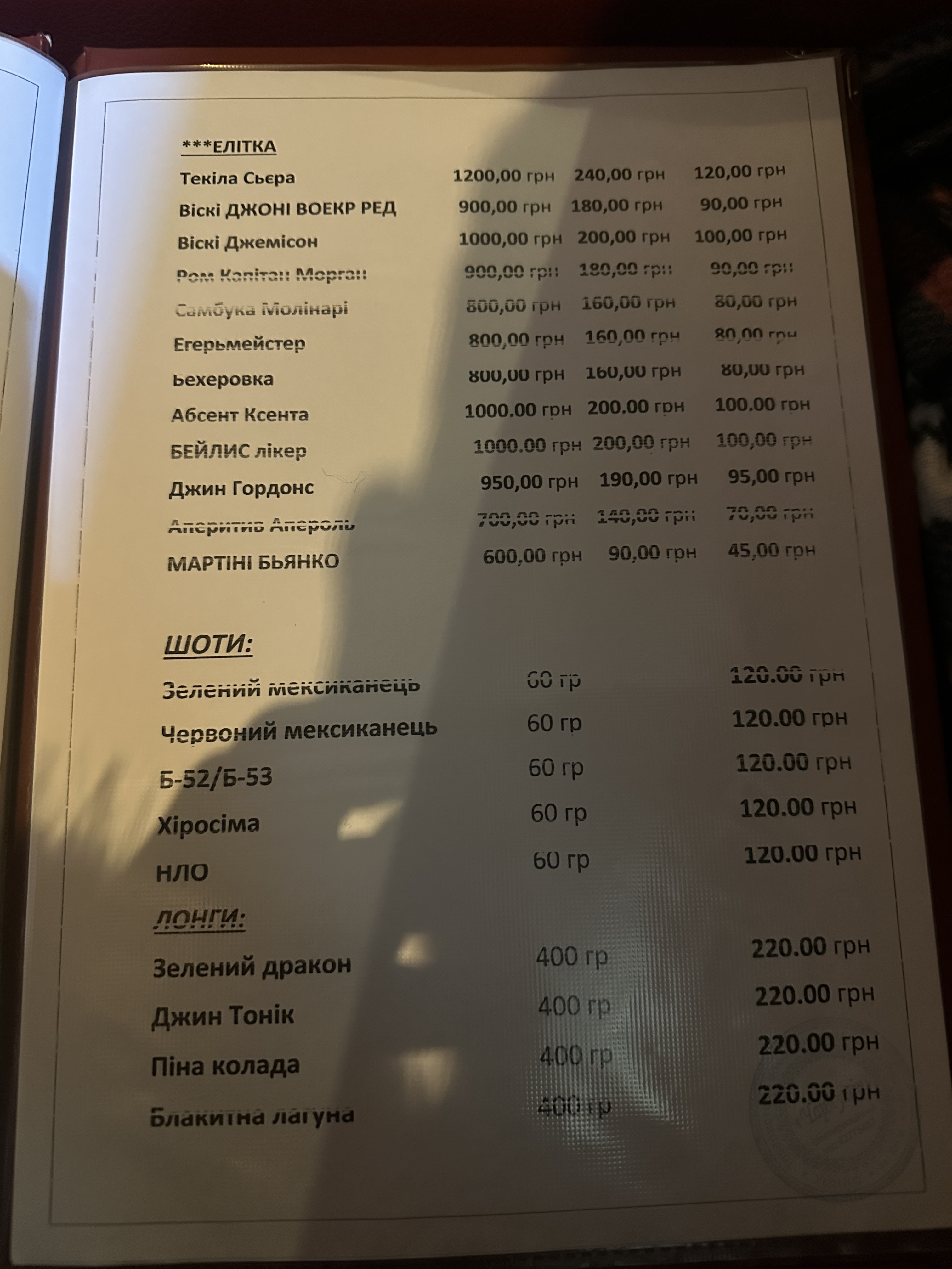 Шинок "ЧарХутір" menu 6
