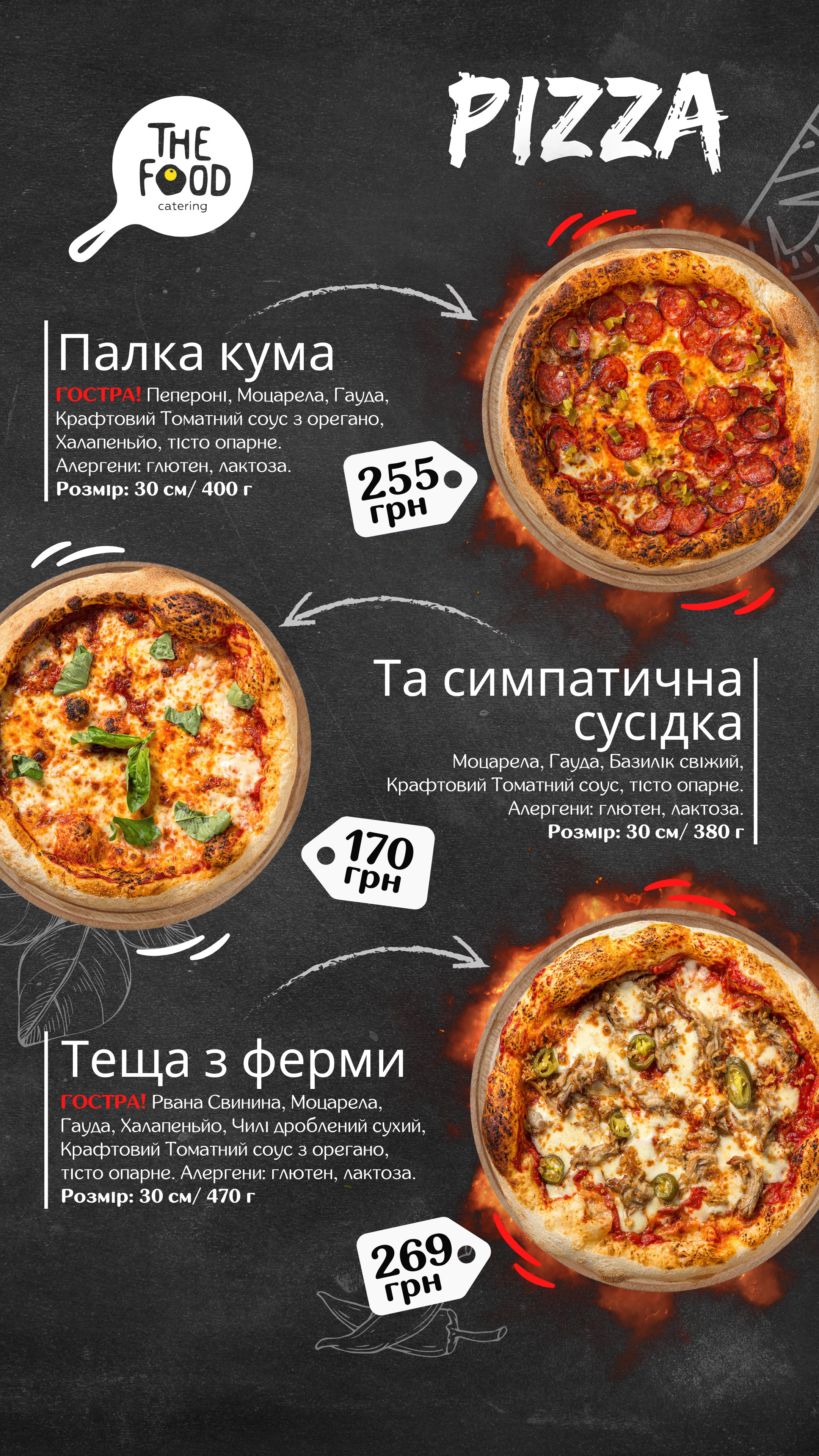 The Food menu 1
