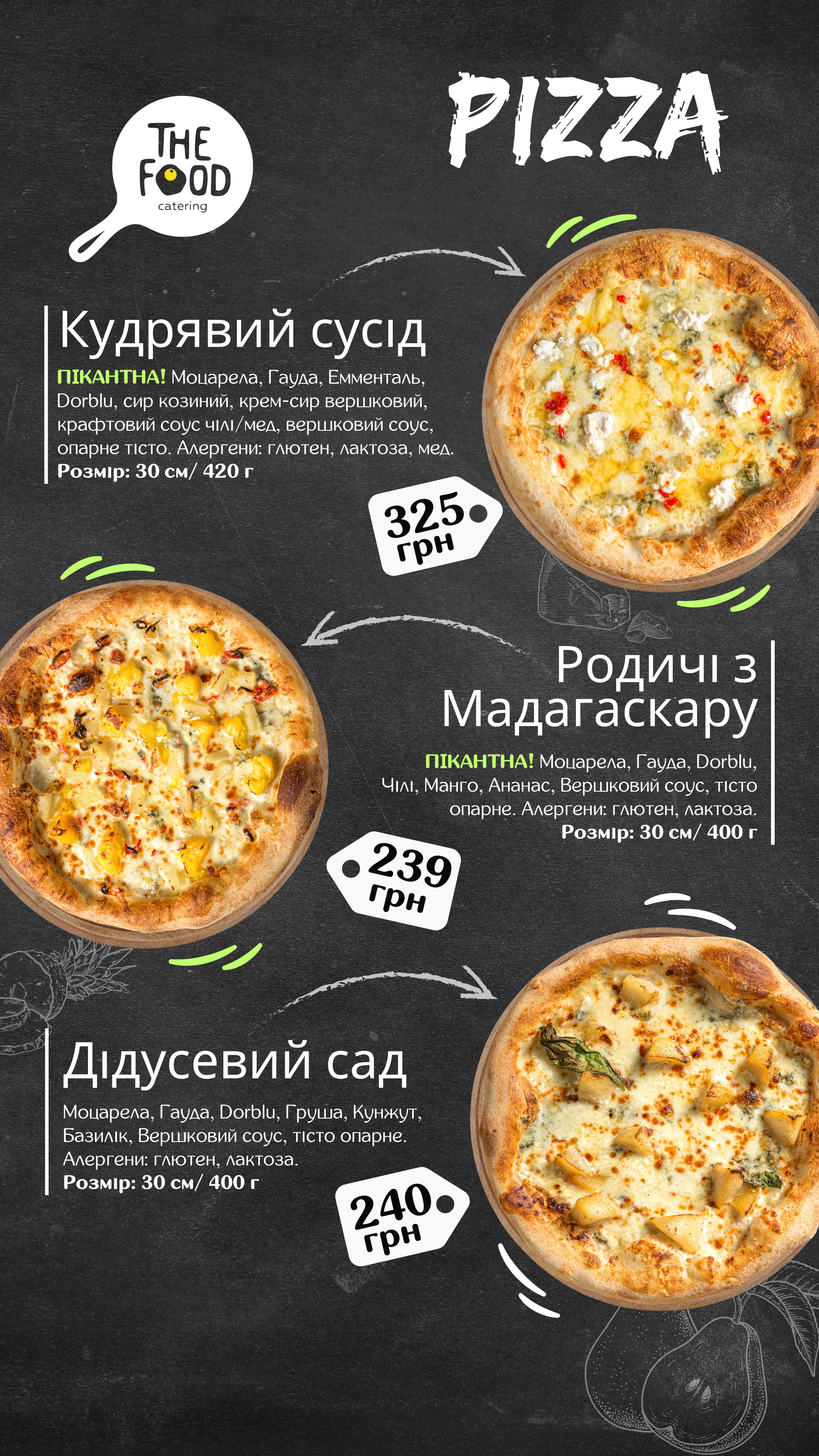 The Food menu 2