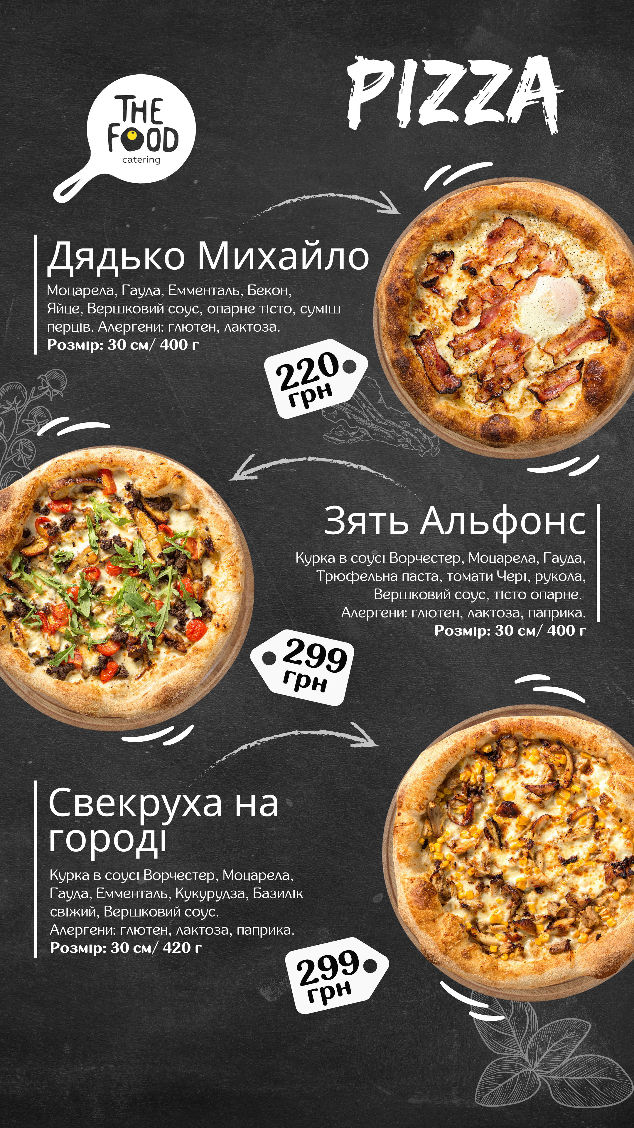 The Food menu 3