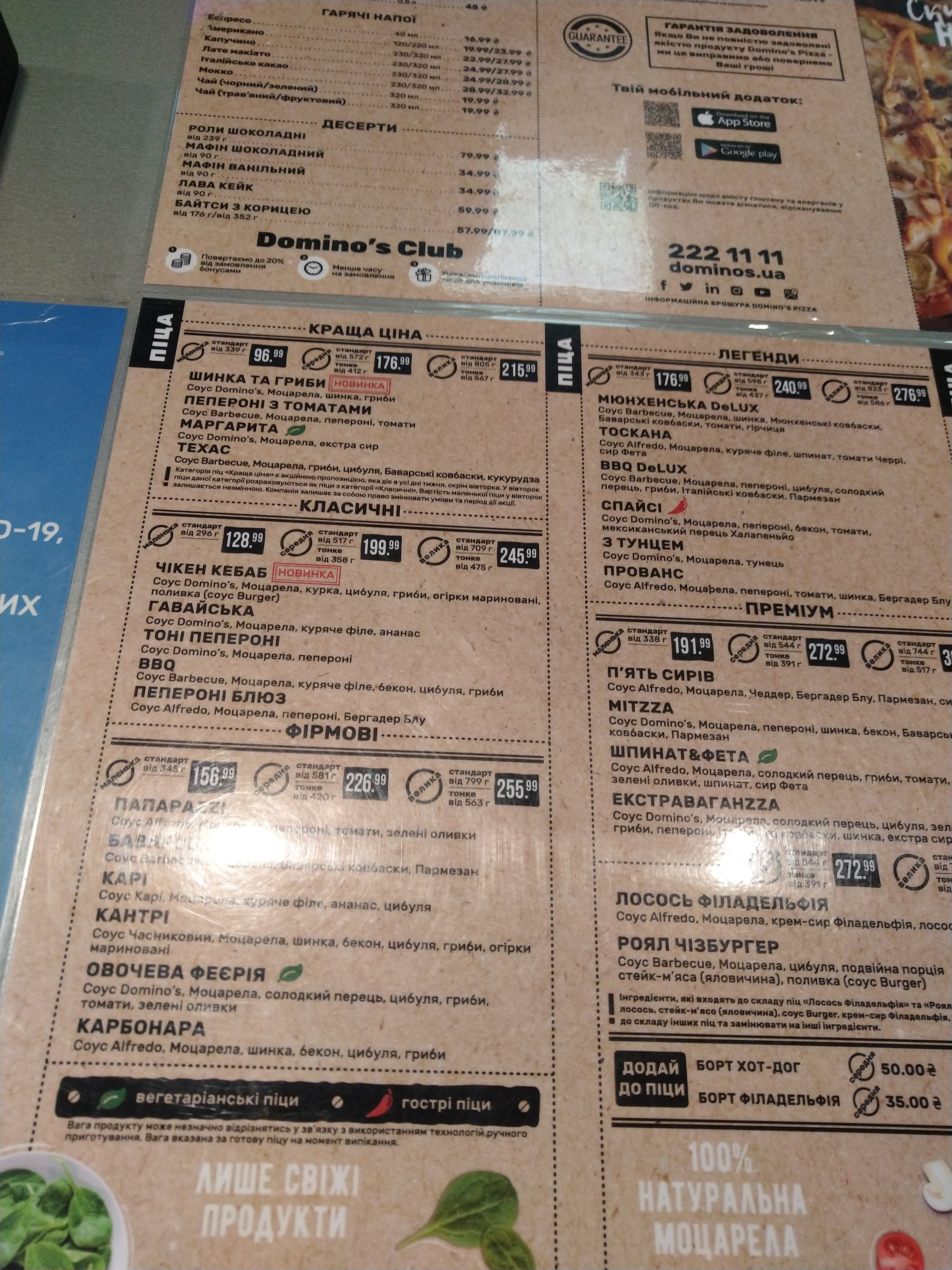 Domino's Pizza menu 3