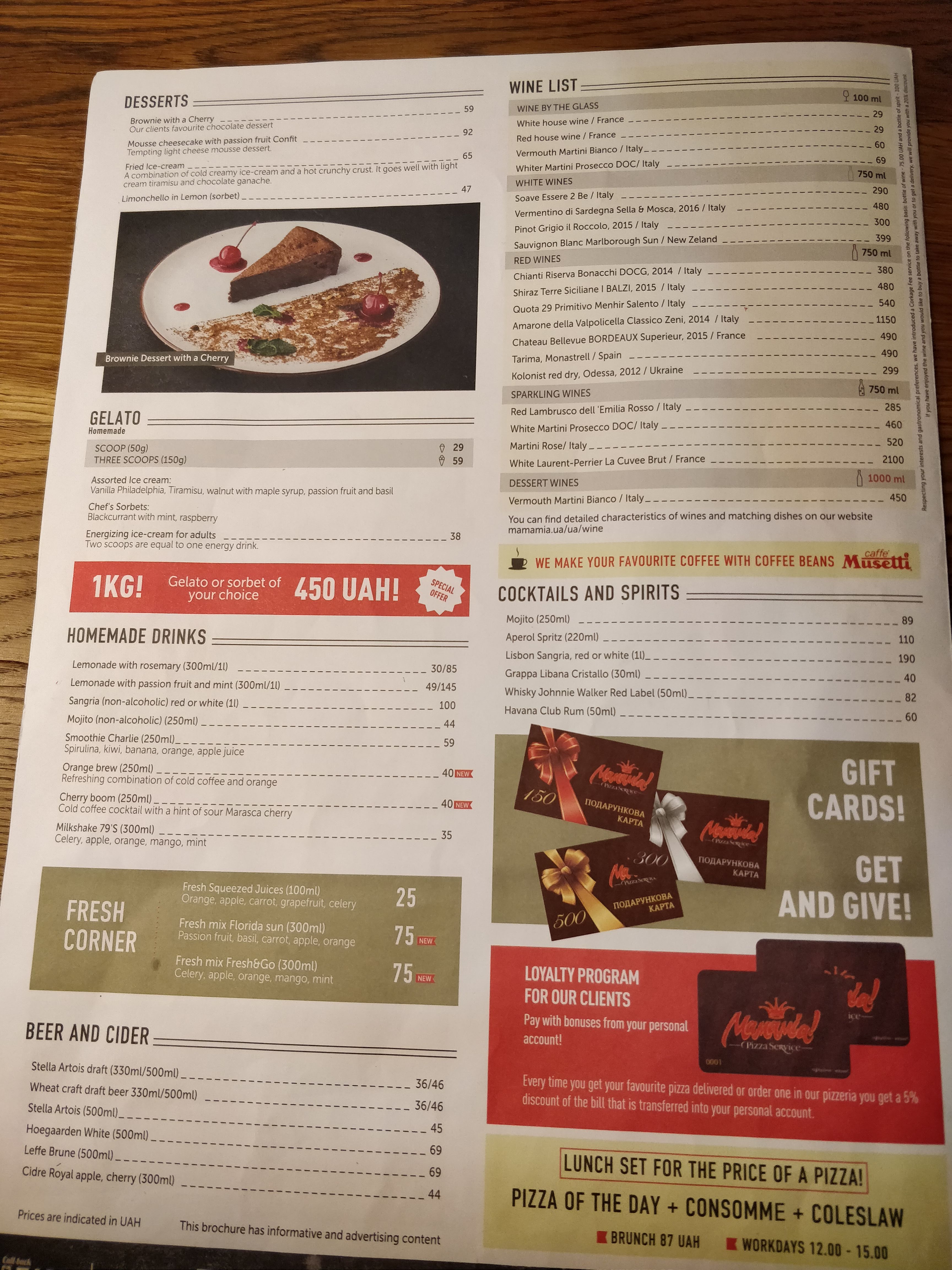 Mamamia Pizza menu 9