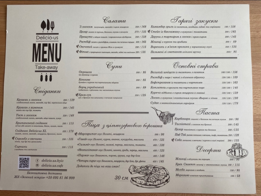 Cafe Delicio:us menu 3