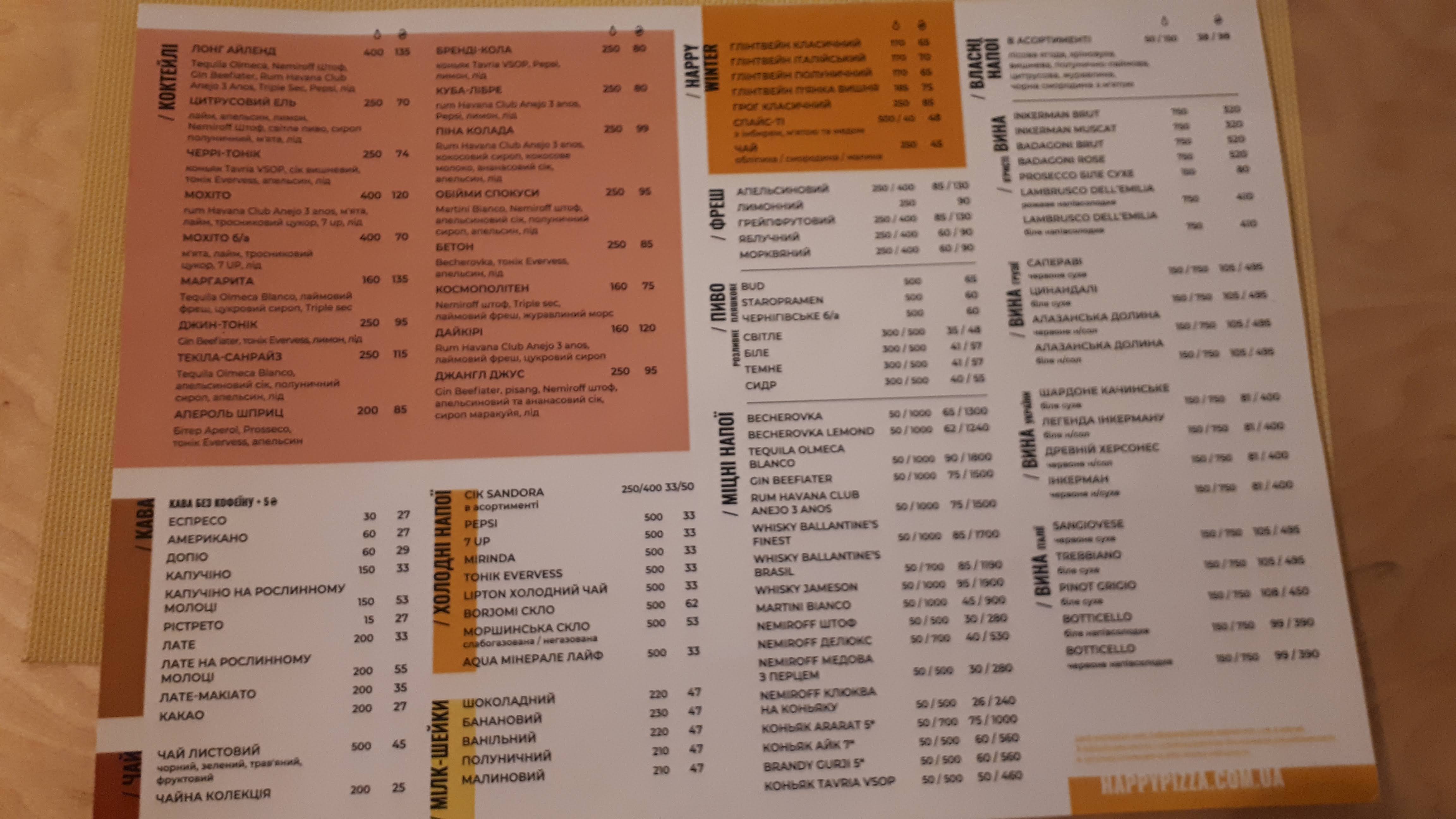 Happy Pizza menu 11
