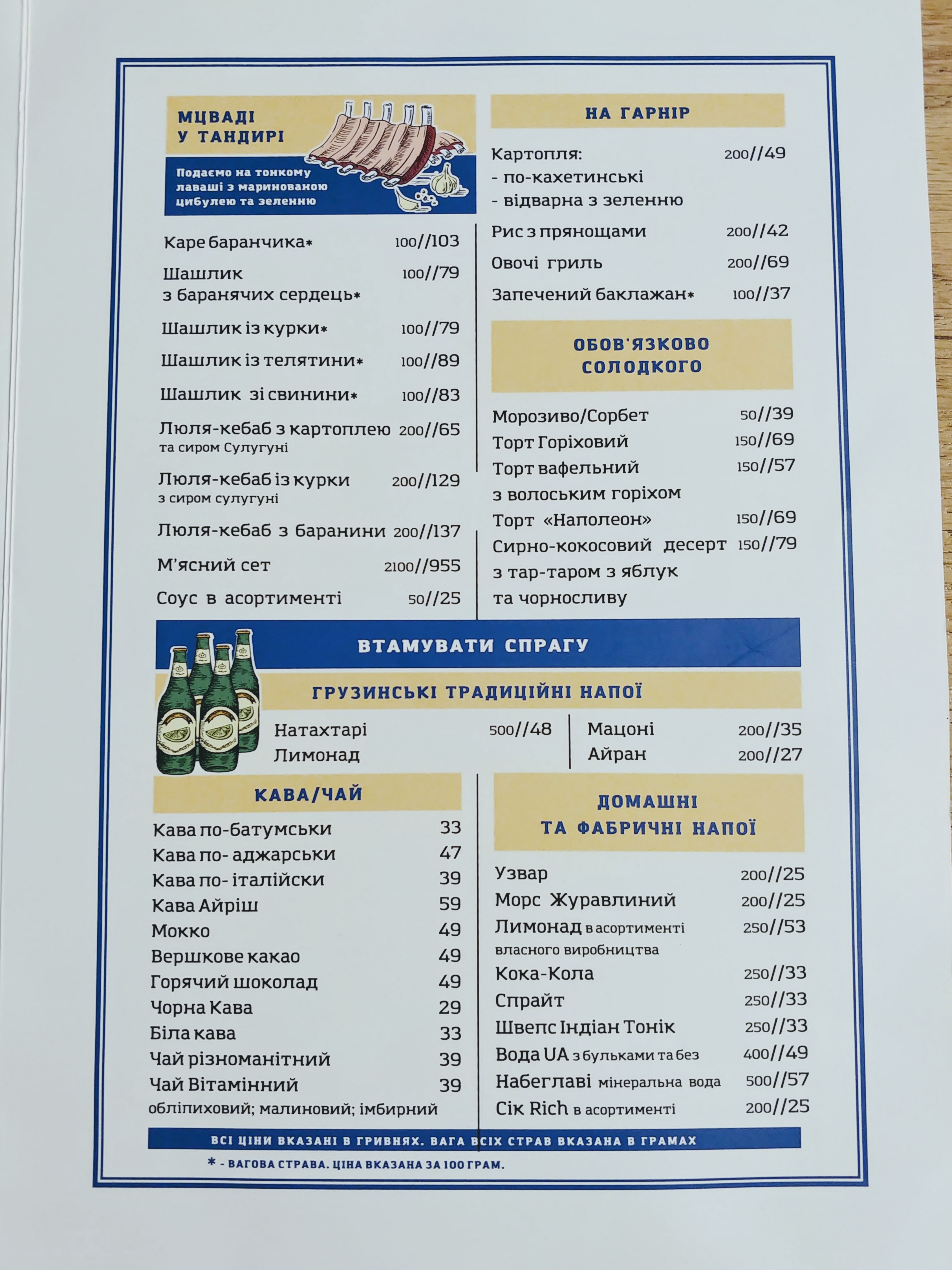 Генацвалє&Хінкалі Теремки menu 8