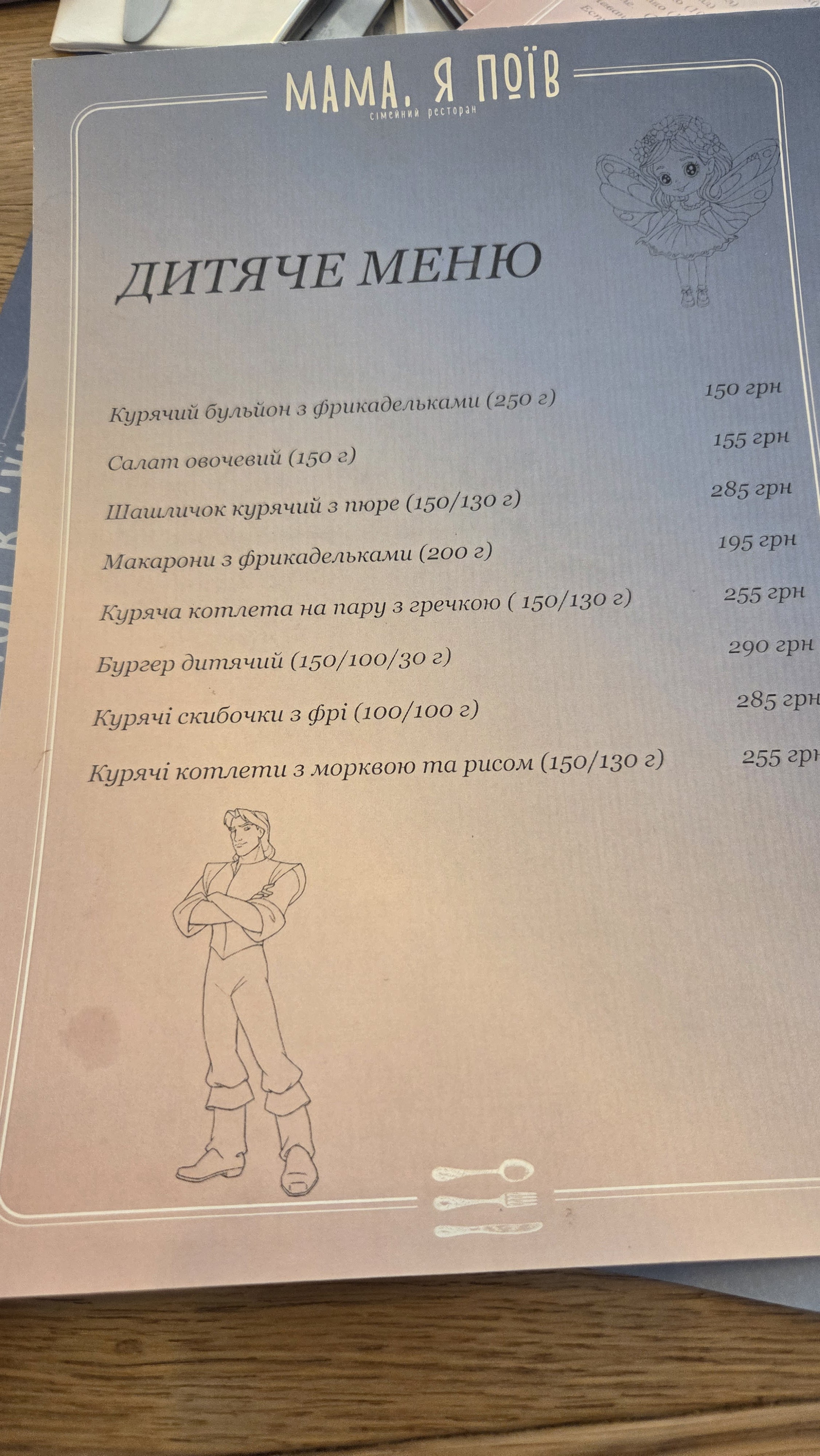 Мама, я поїв menu 3