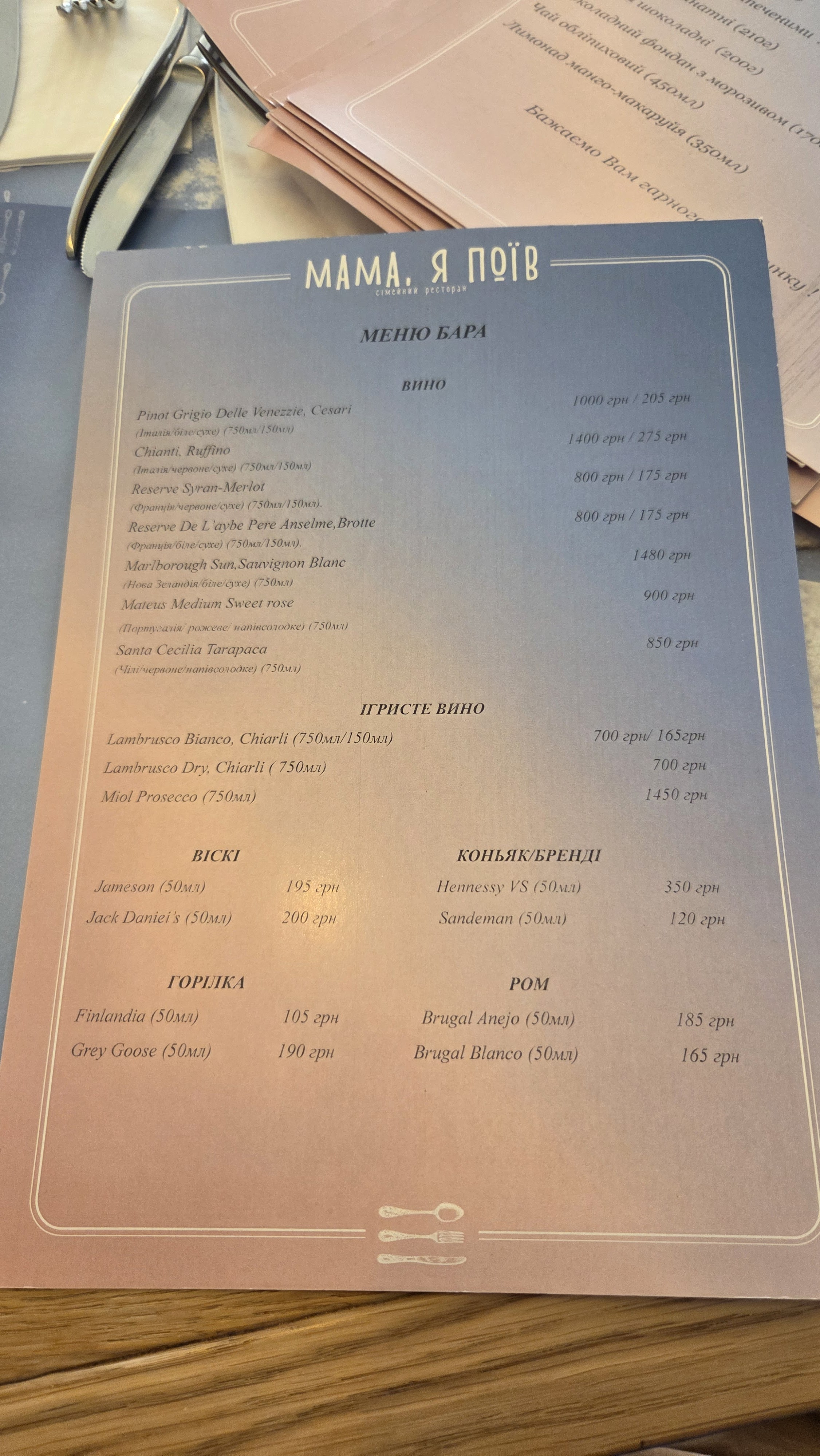 Мама, я поїв menu 10