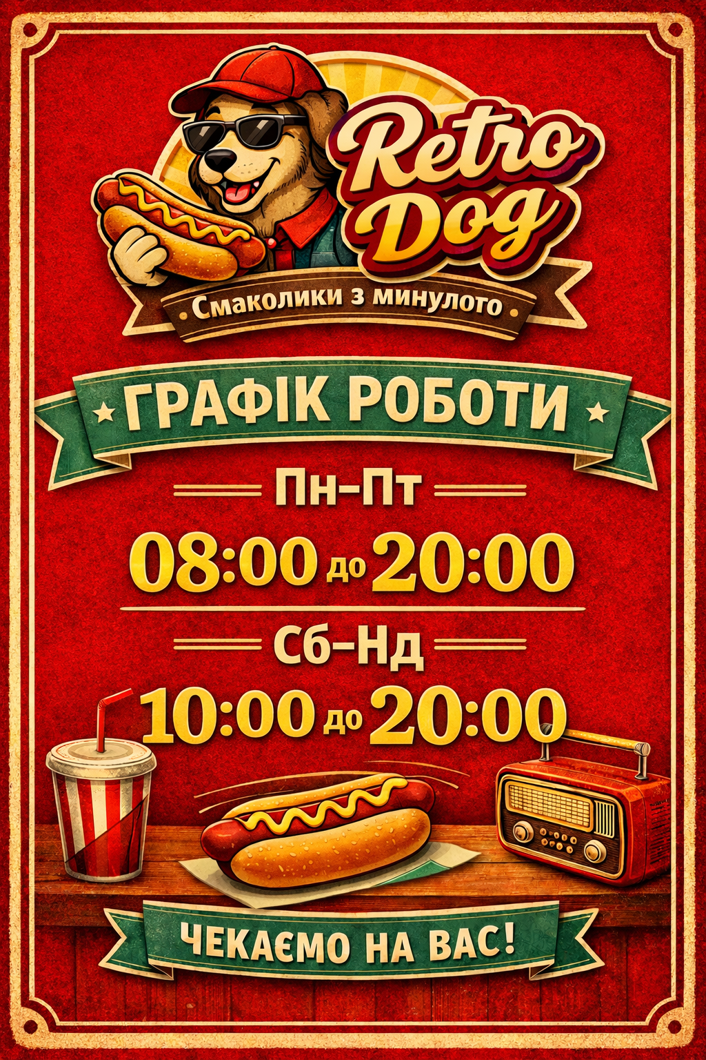 Retro Dog menu 3