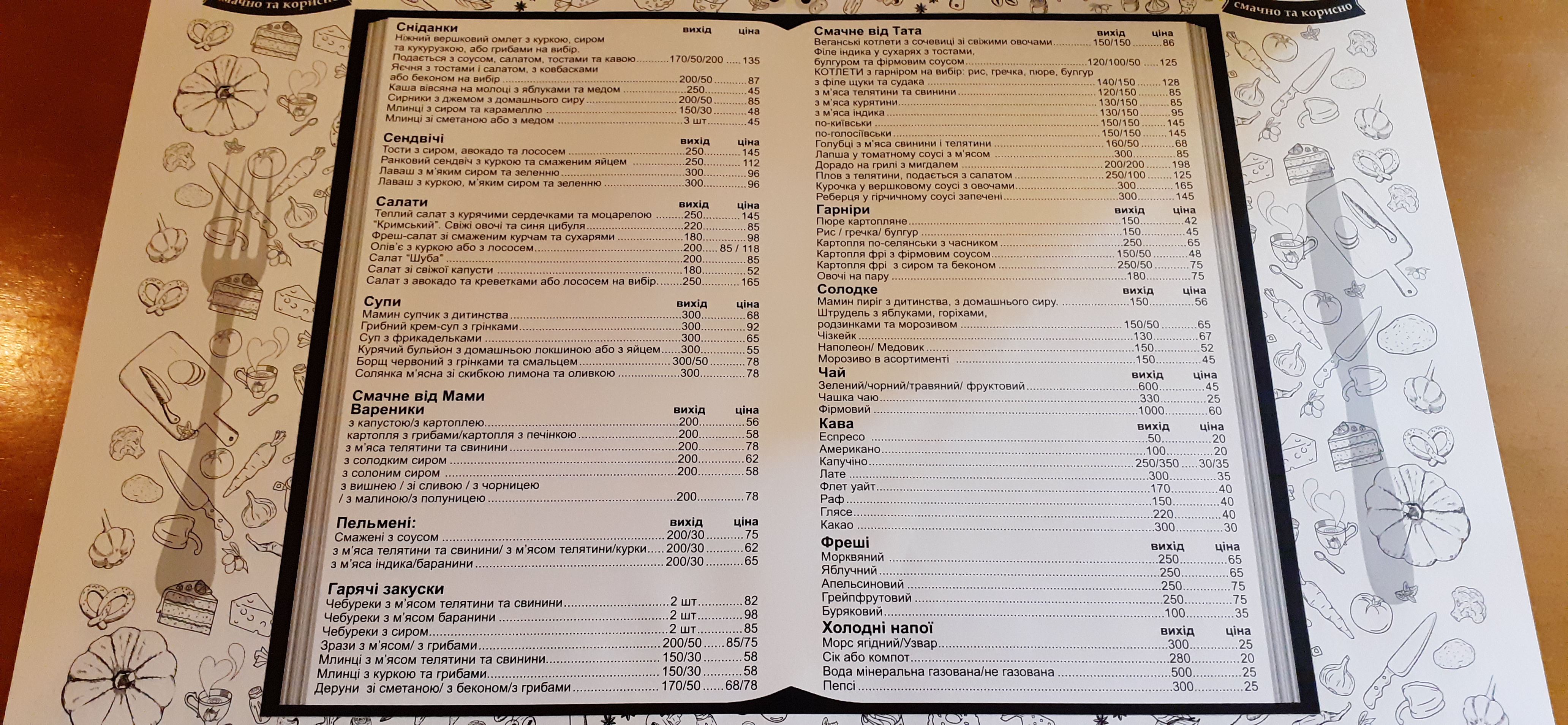 Мама Тато menu 5
