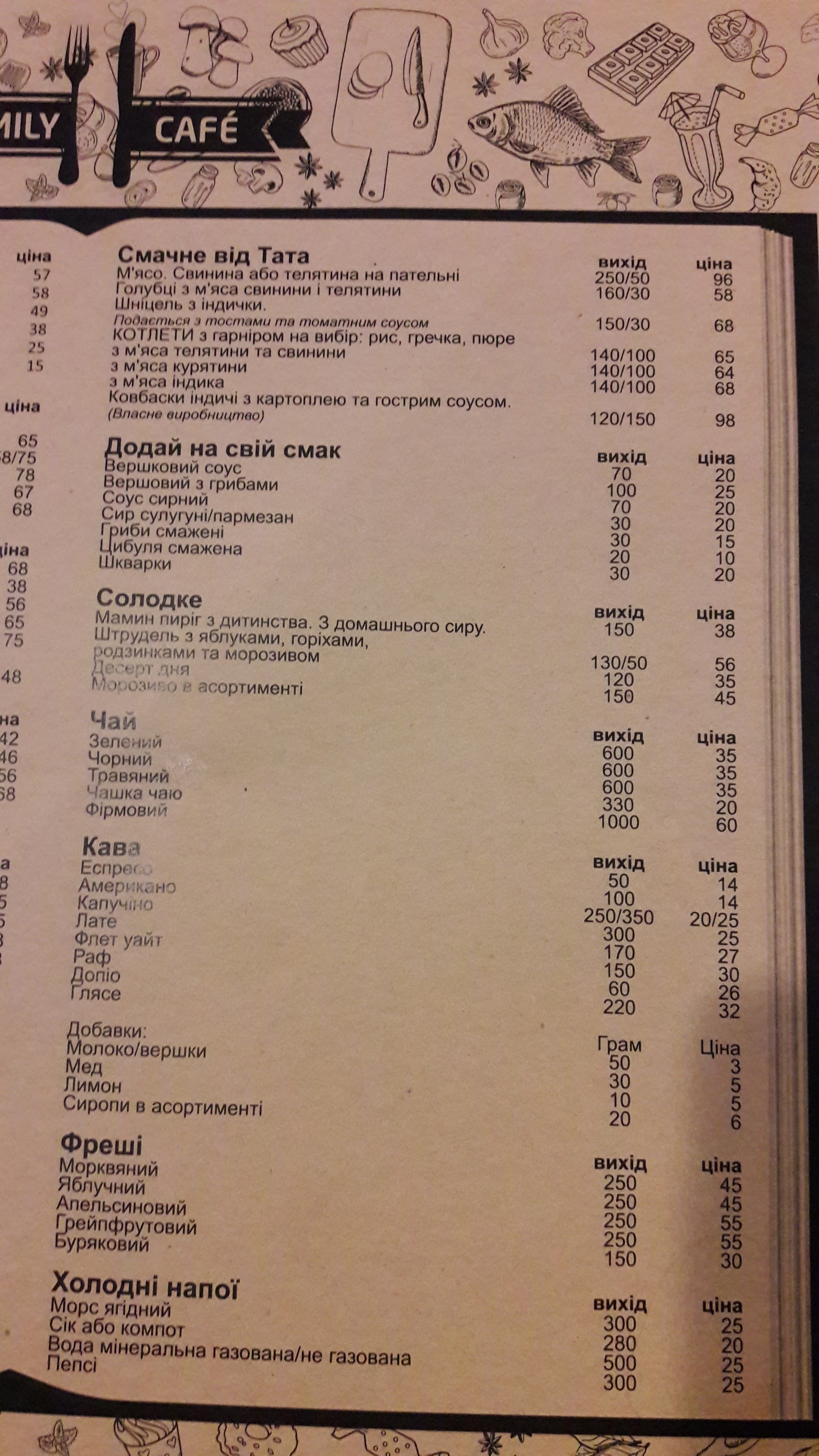 Мама Тато menu 10