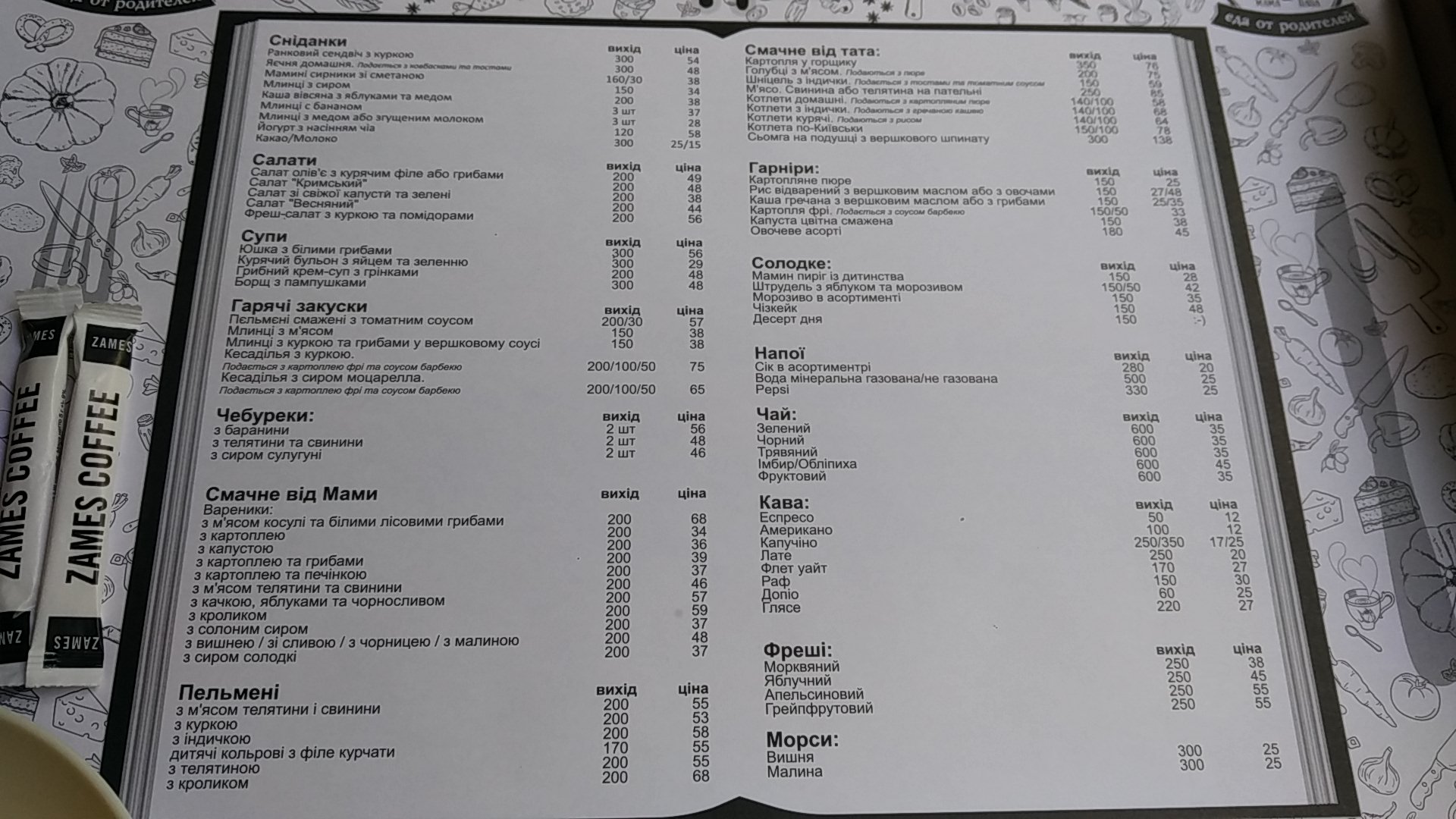 Мама Тато menu 11