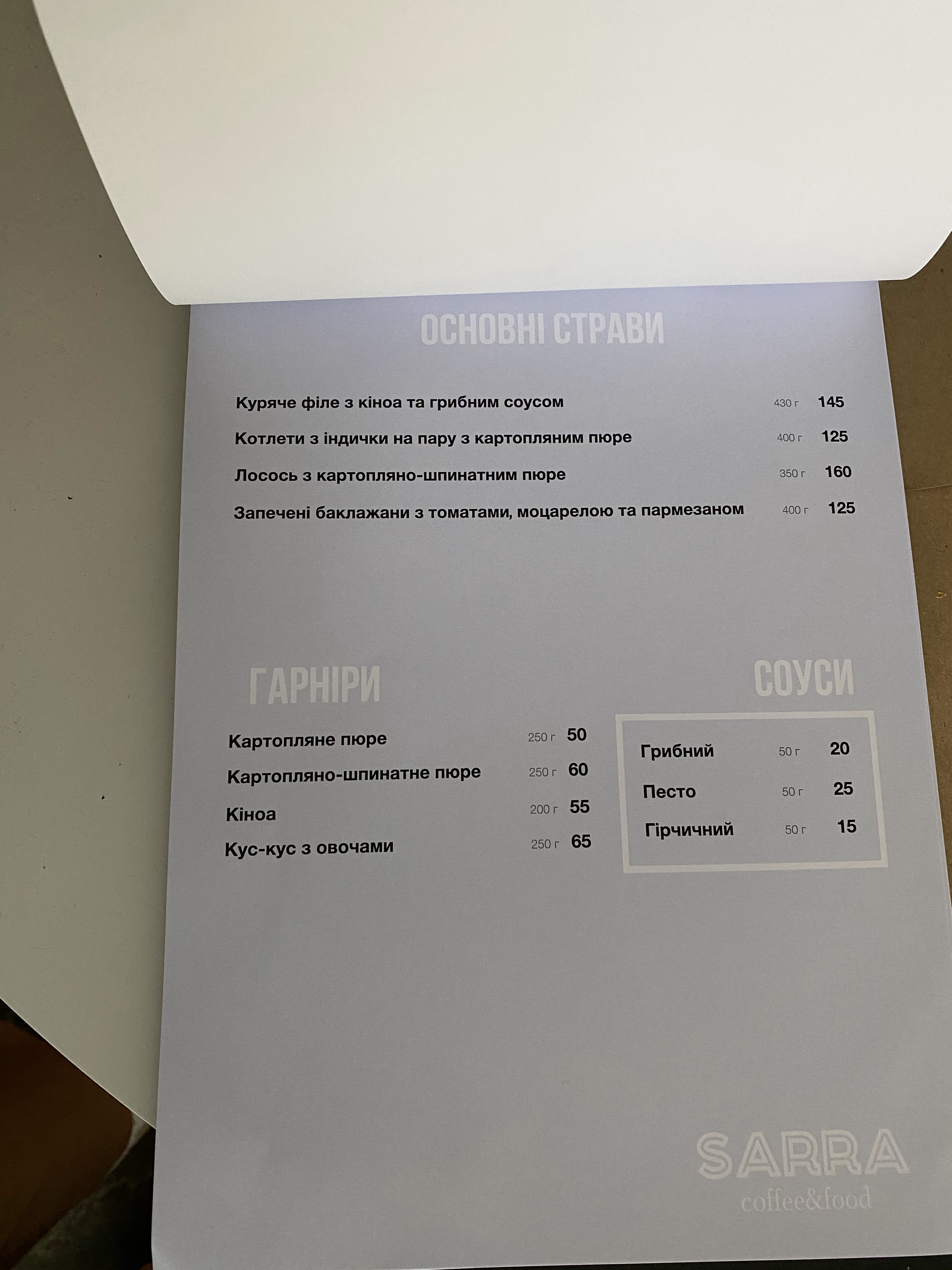 Samsara menu 7