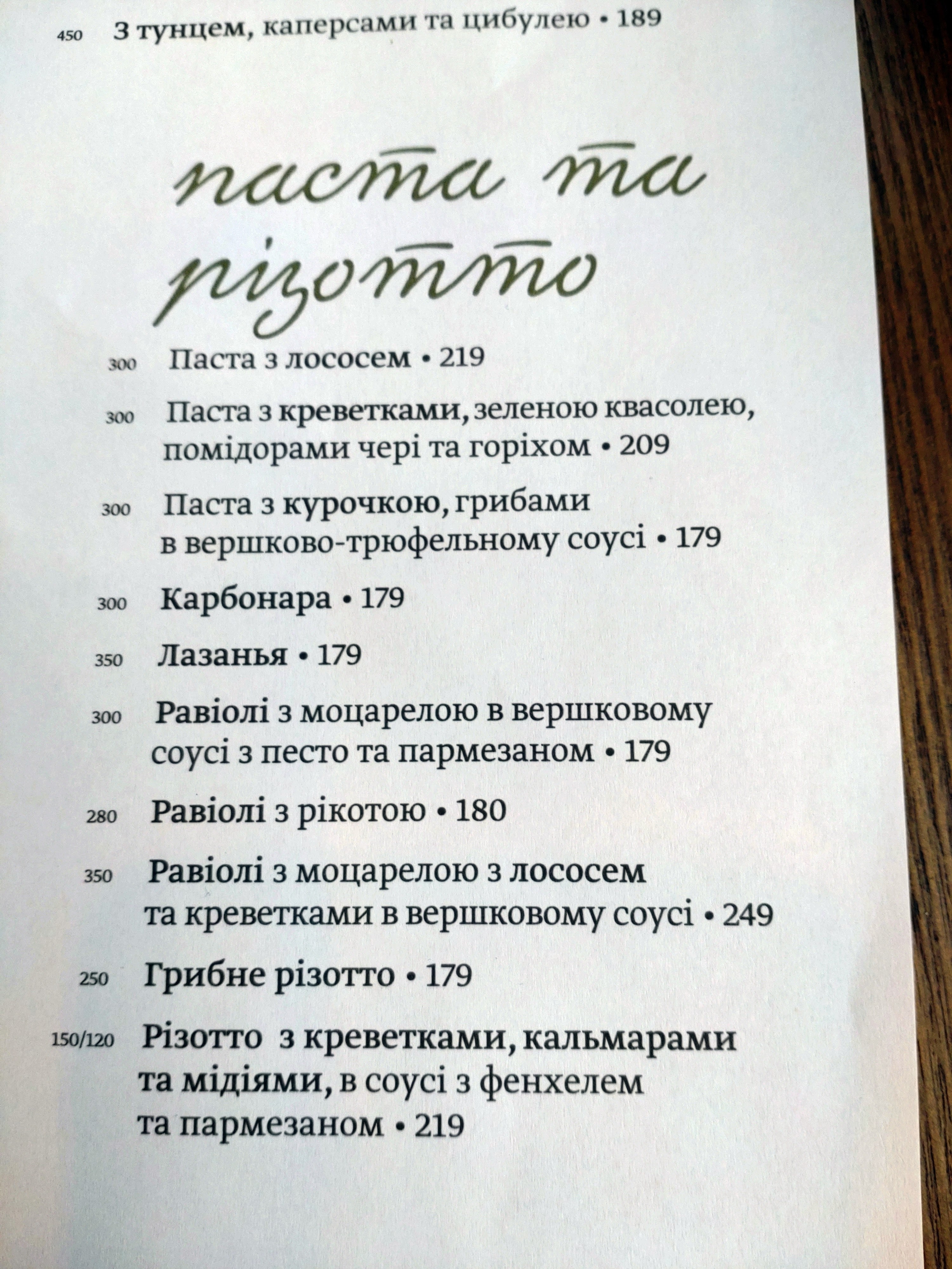 La Carbonara menu 9