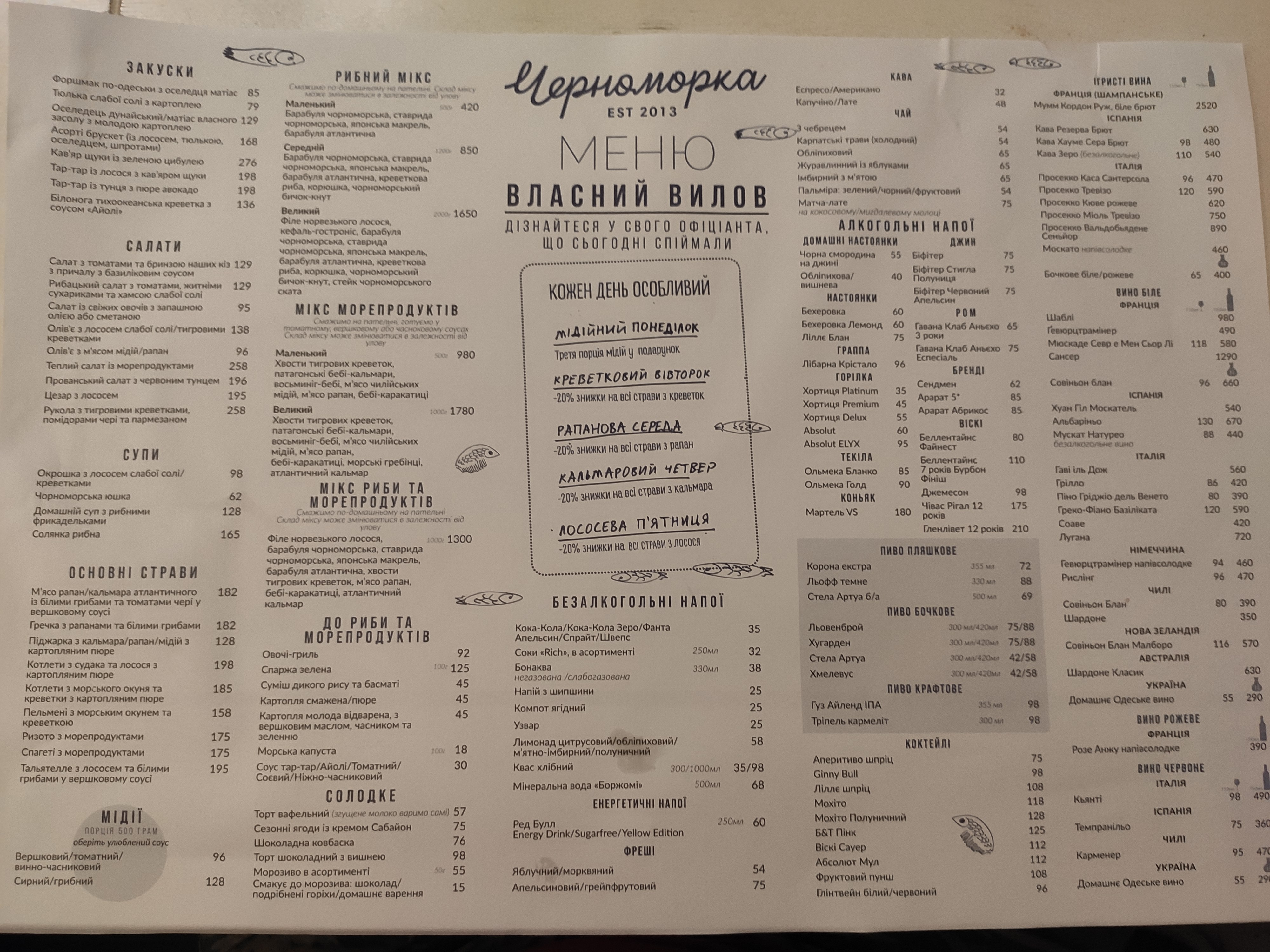Чорноморка на Соломʼянці menu 4